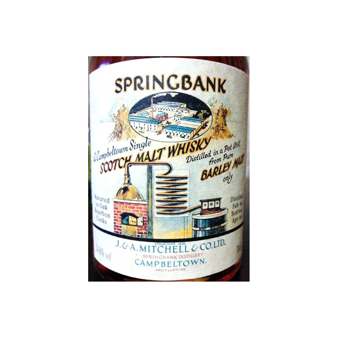 Springbank 1966 32 Years Single Malt Whisky