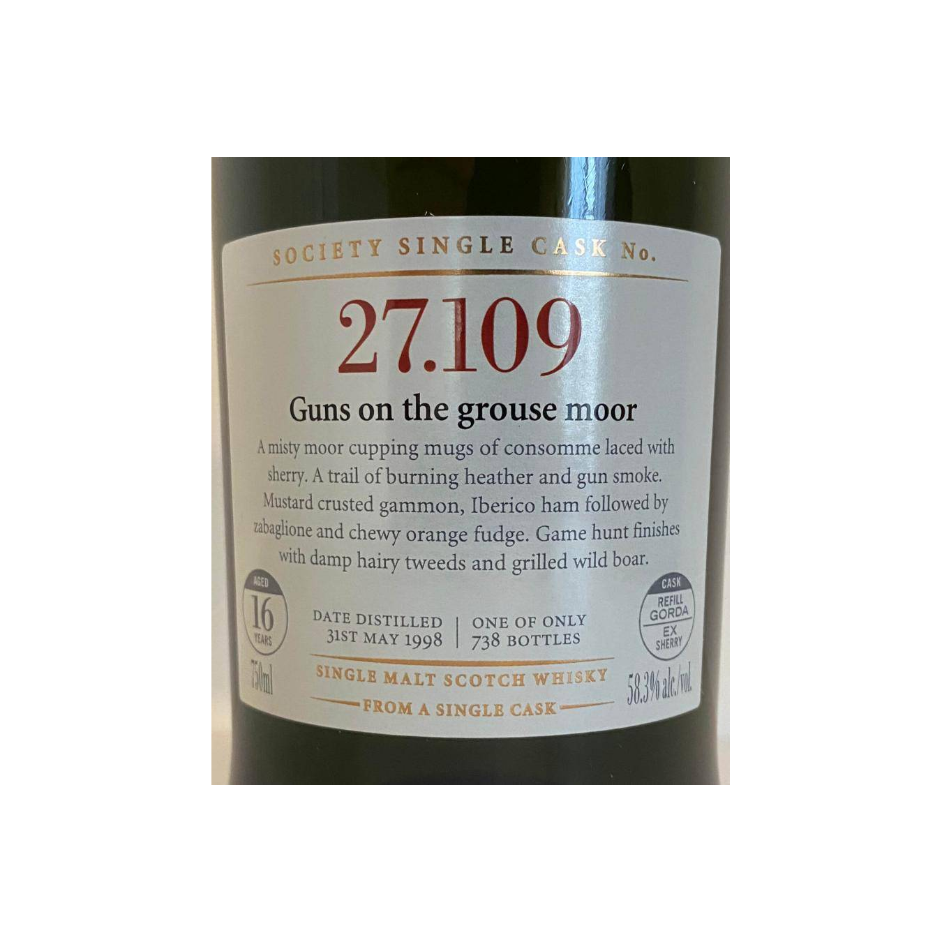 The Scotch Malt Whisky Society 1998 16 Years Single Malt Whisky 2