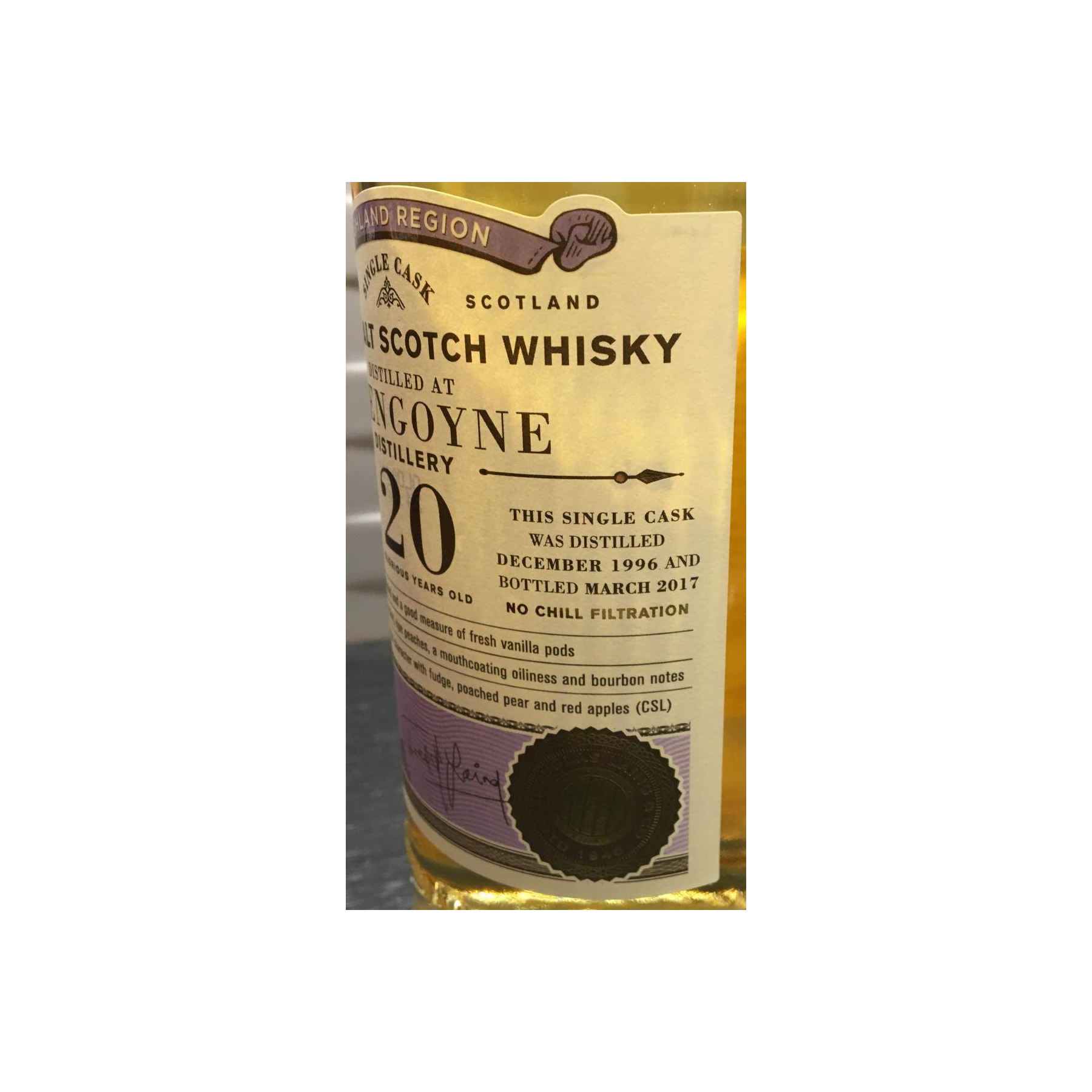 Glengoyne Old Particular 1996 20 Years Single Malt Whisky 3