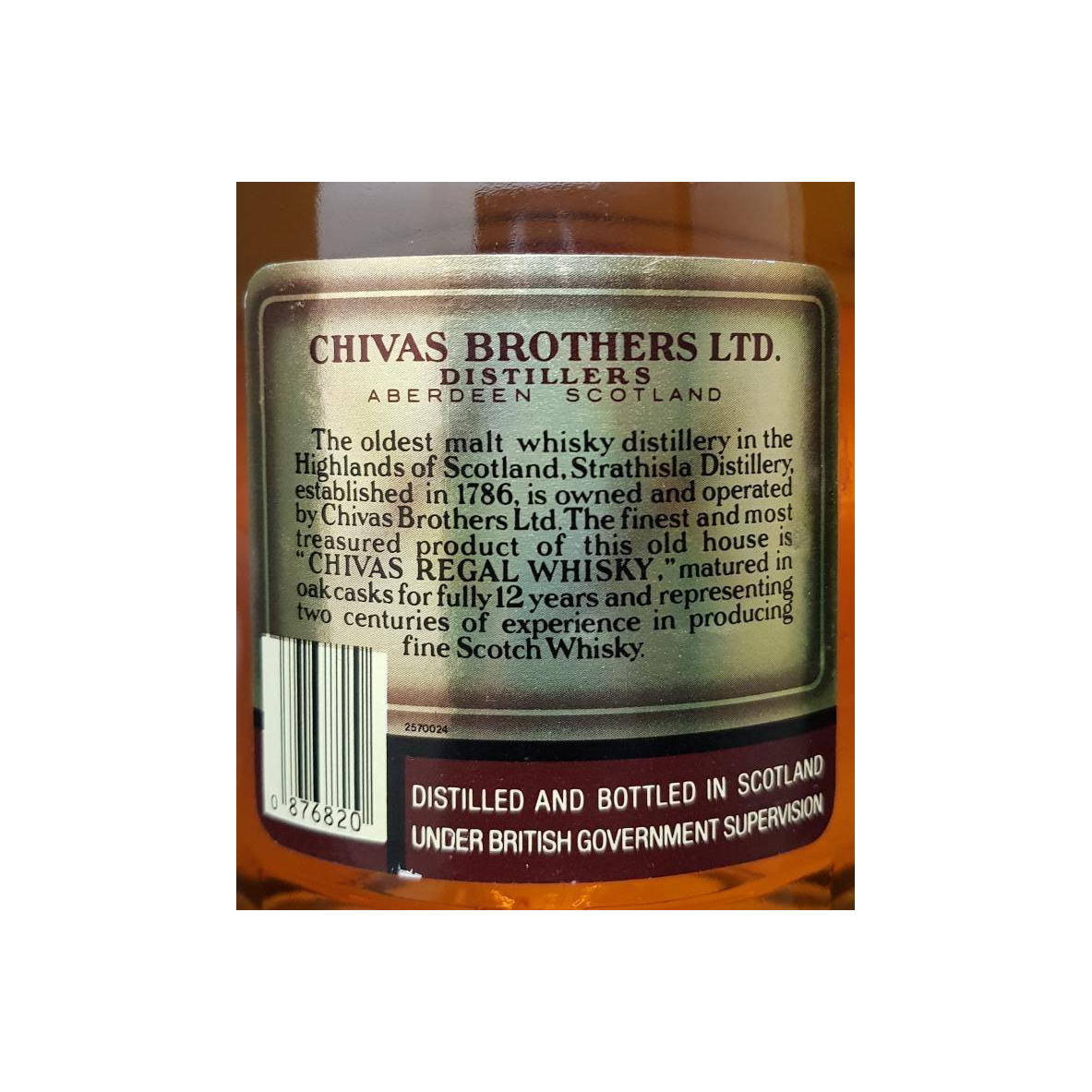 Chivas Regal Blended Scotch Whisky 12 Years Blended Whisky