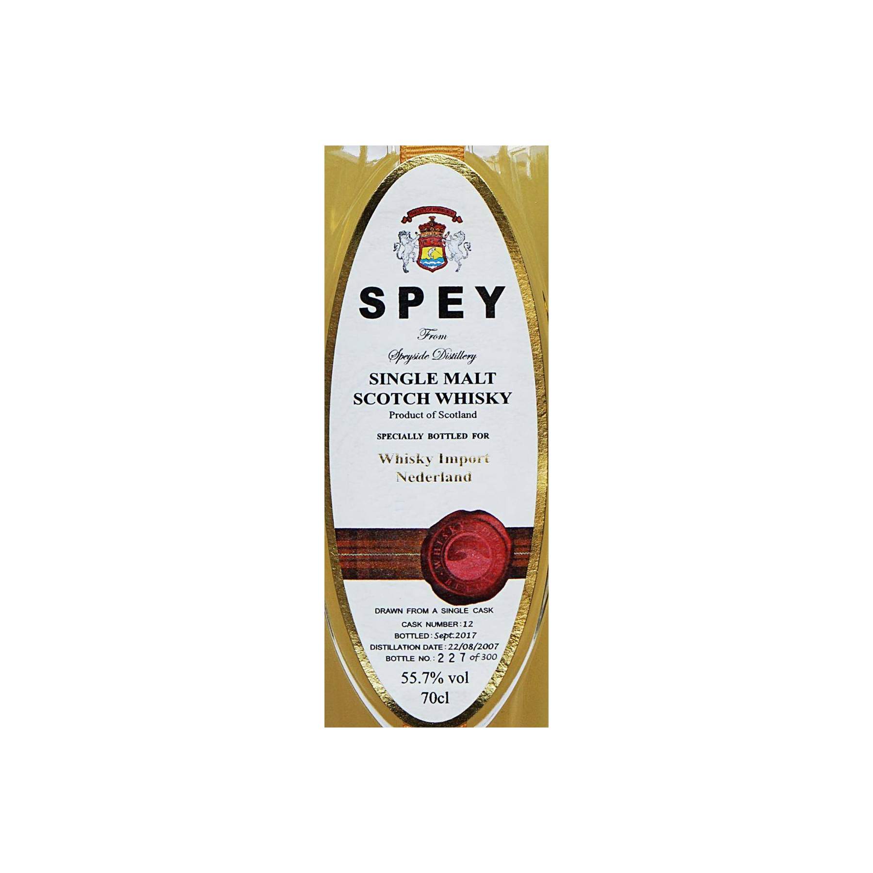 The Speyside Single Cask 2007 10 Years Single Malt Whisky 2