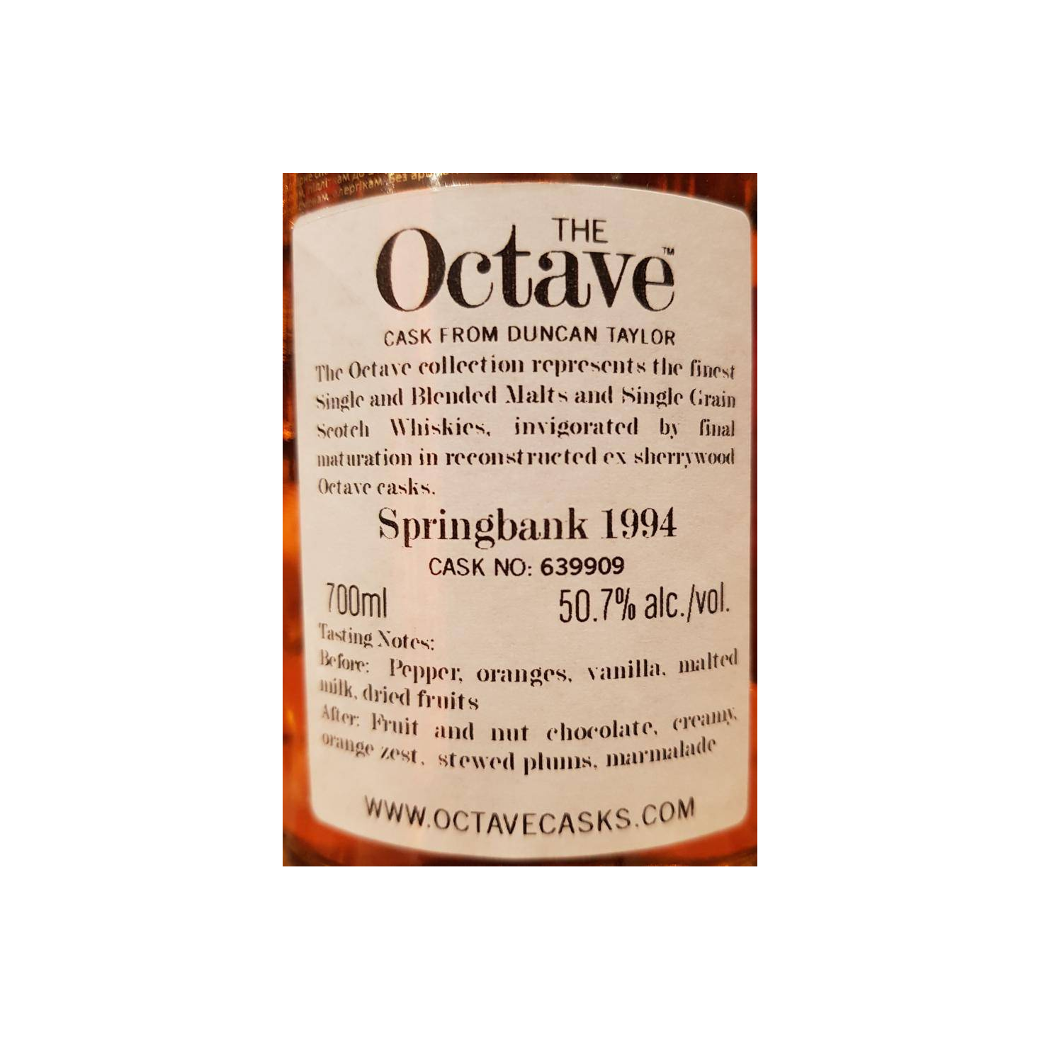 Springbank The Octave 1994 22 Years Single Malt Whisky 2