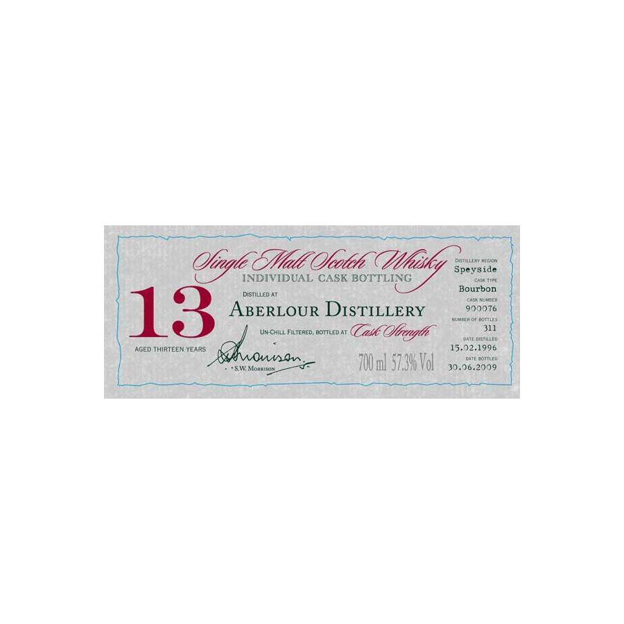 Aberlour Individual Cask Bottling 1996 13 Years Single Malt Whisky