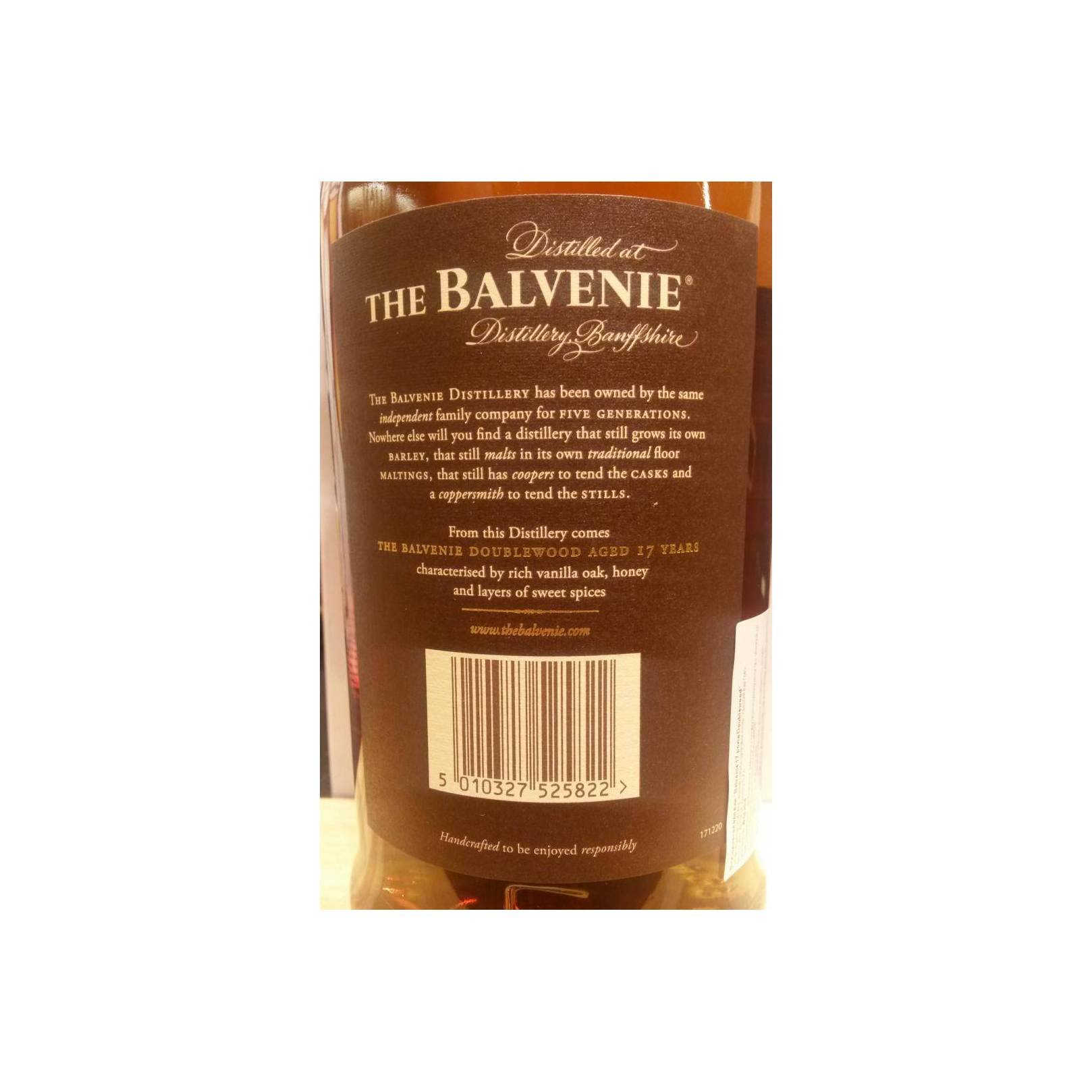 The Balvenie 17 Years Single Malt Whisky