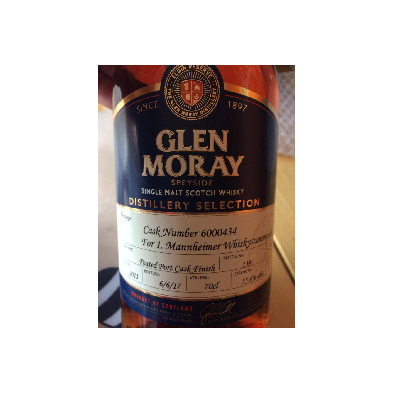 Glen Moray 2011 6 Years Single Malt Whisky 3