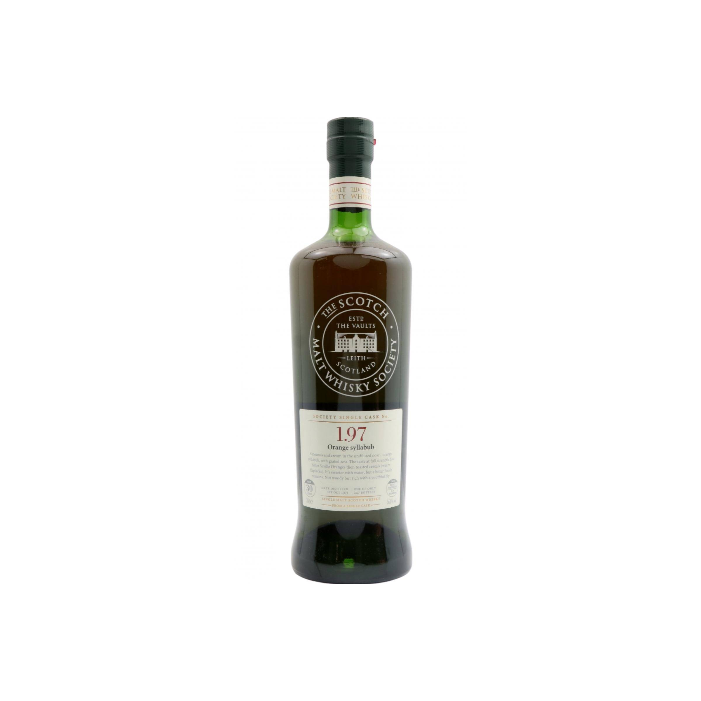 The Scotch Malt Whisky Society 1971 30 Years Single Malt Whisky