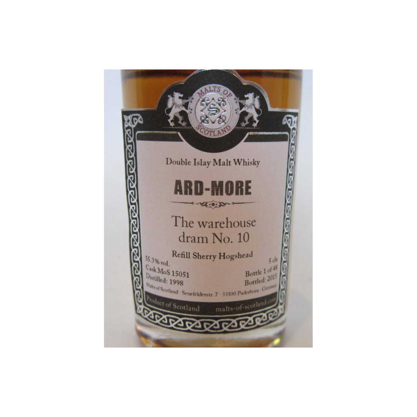 ARD-MORE 1998 Double Islay Malt Whisky MoS 3
