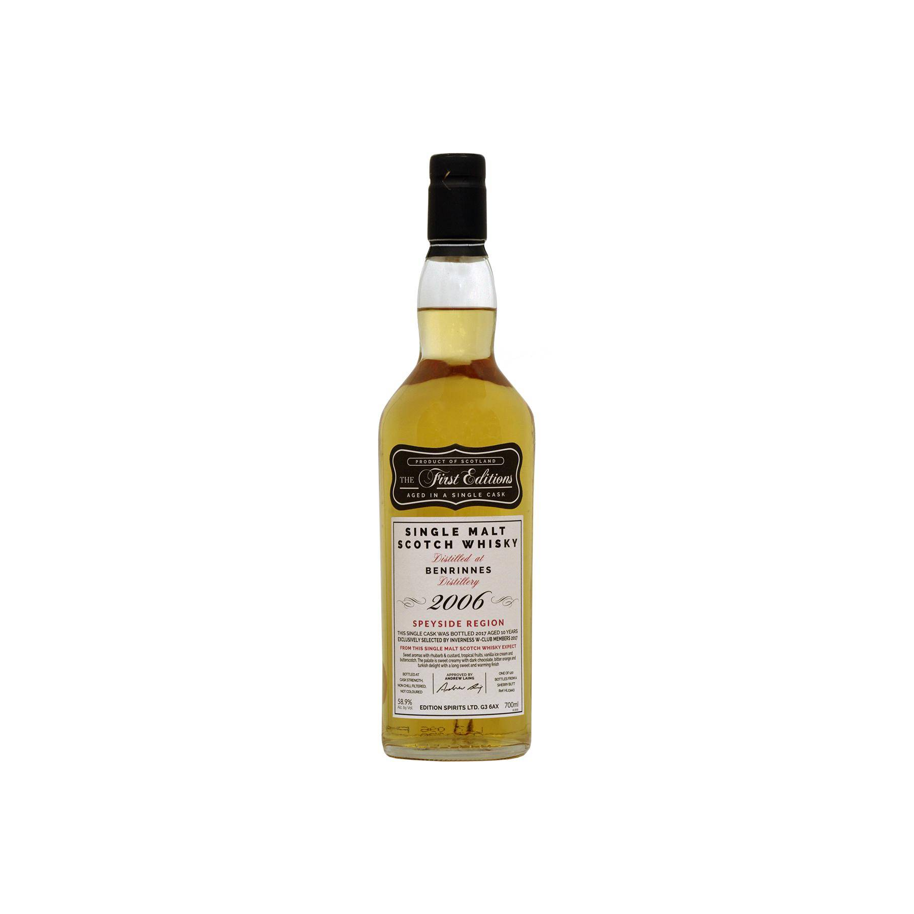Benrinnes The First Editions 2006 10 Years Single Malt Whisky