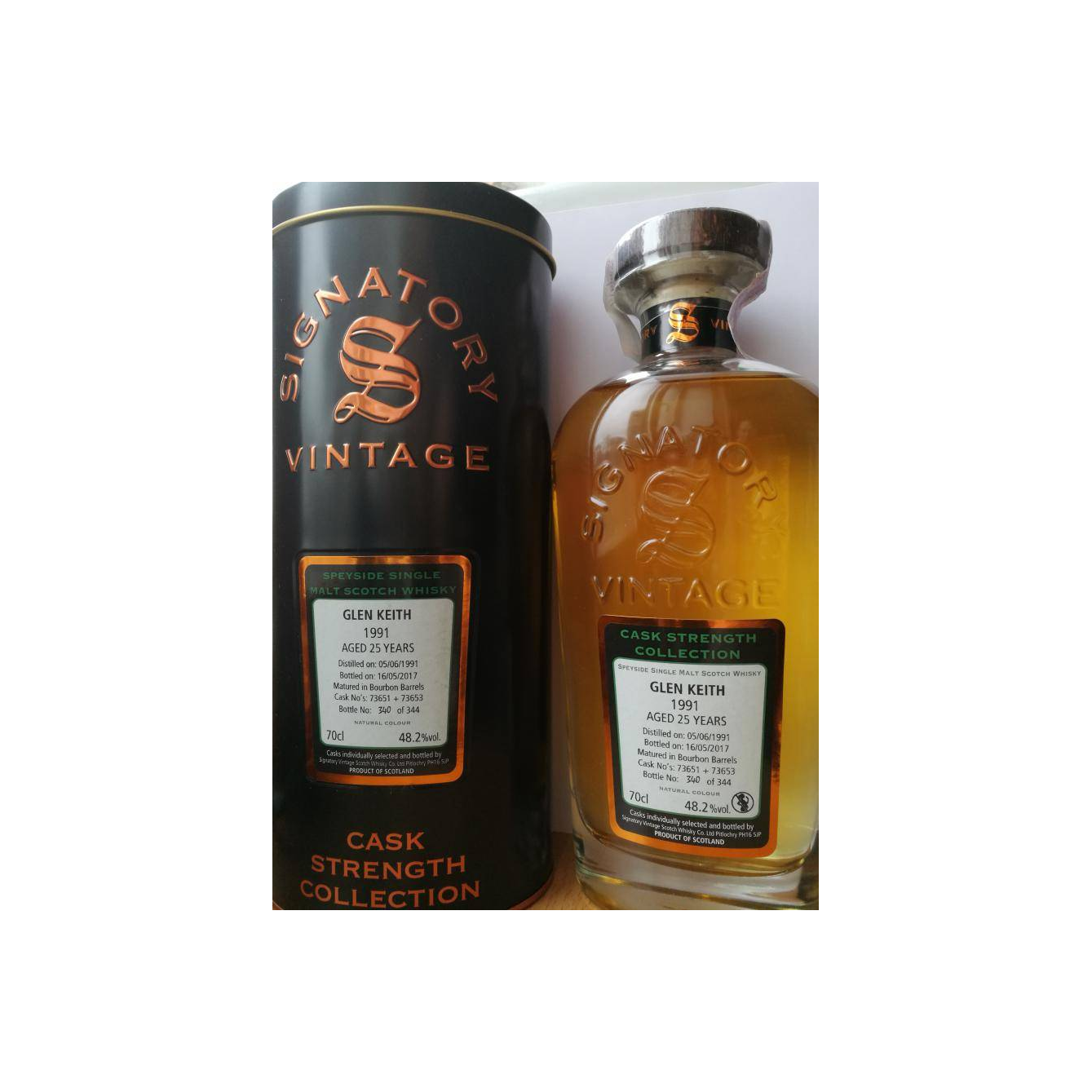 Glen Keith Cask Strength Collection 1991 25 Years Single Malt Whisky 2