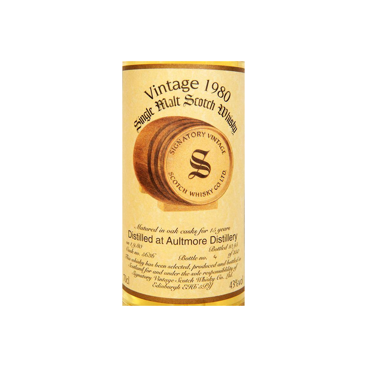 Aultmore Vintage Collection 1980 15 Years Single Malt Whisky 2