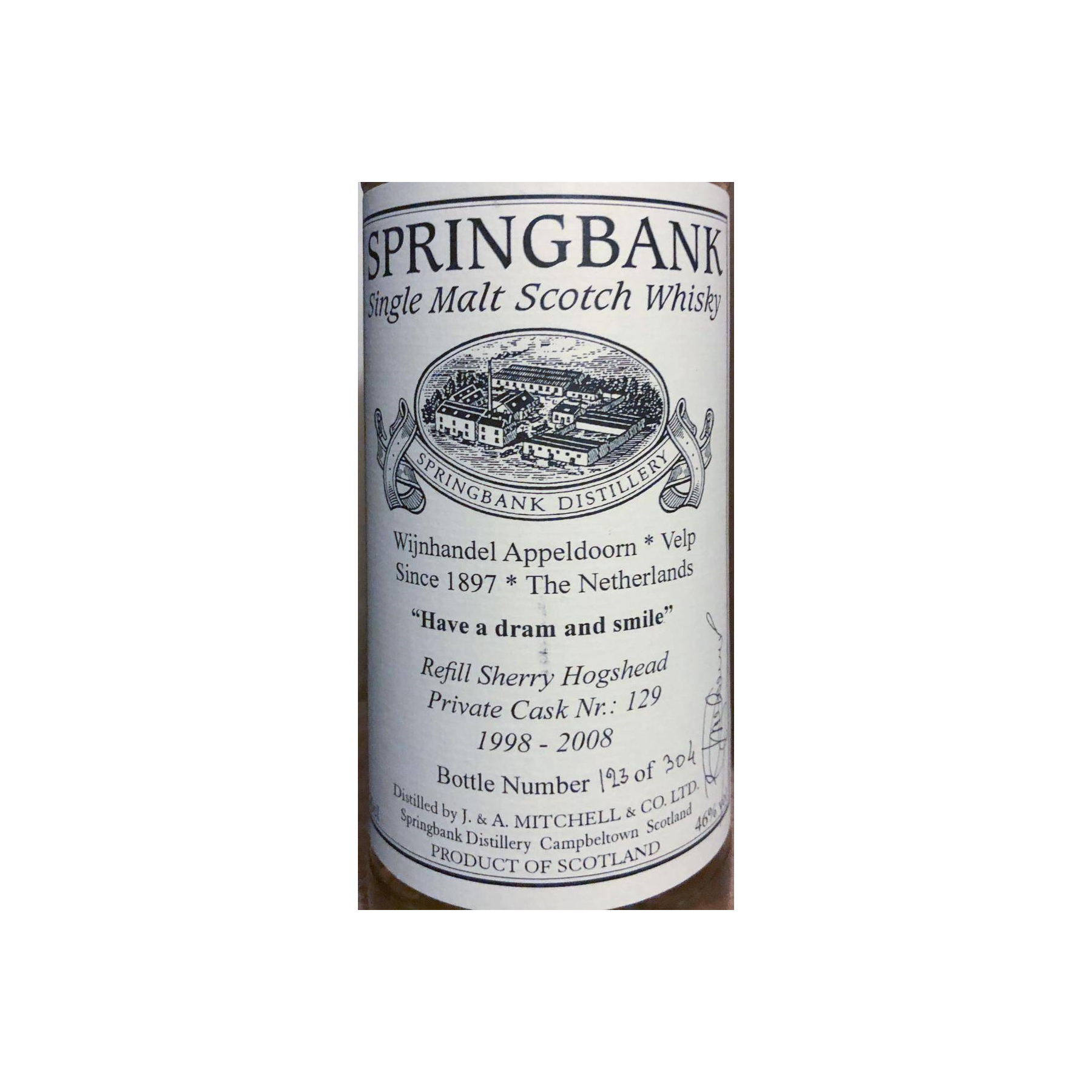 Springbank Private Bottling 1998 10 Years Single Malt Whisky 2