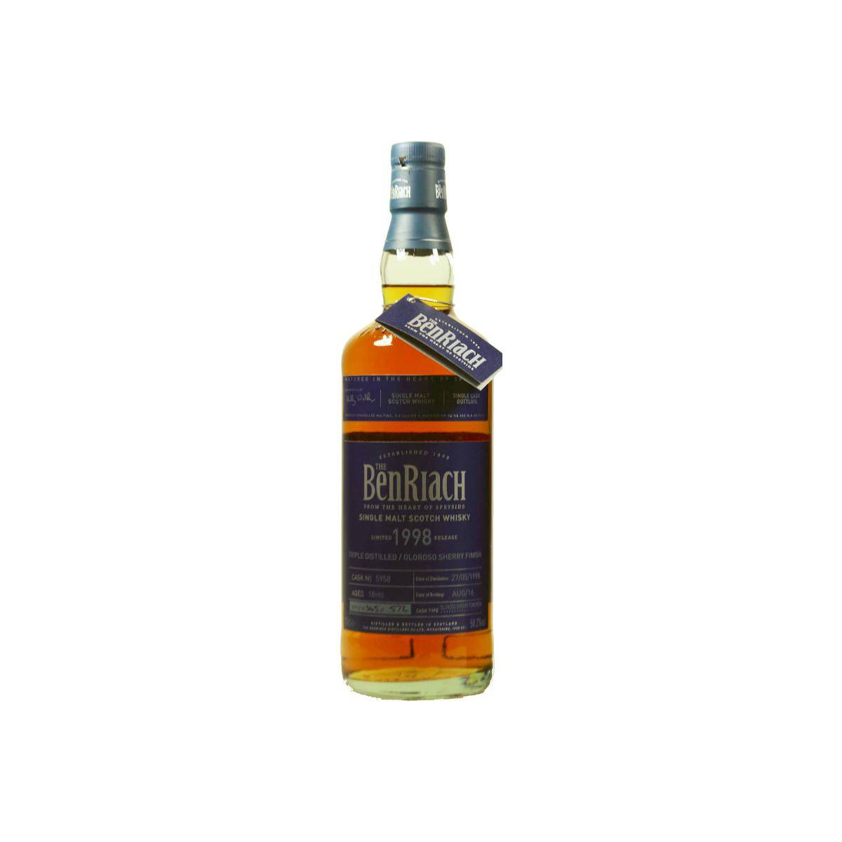 BenRiach Individual Cask Bottling 1998 18 Years Single Malt Whisky