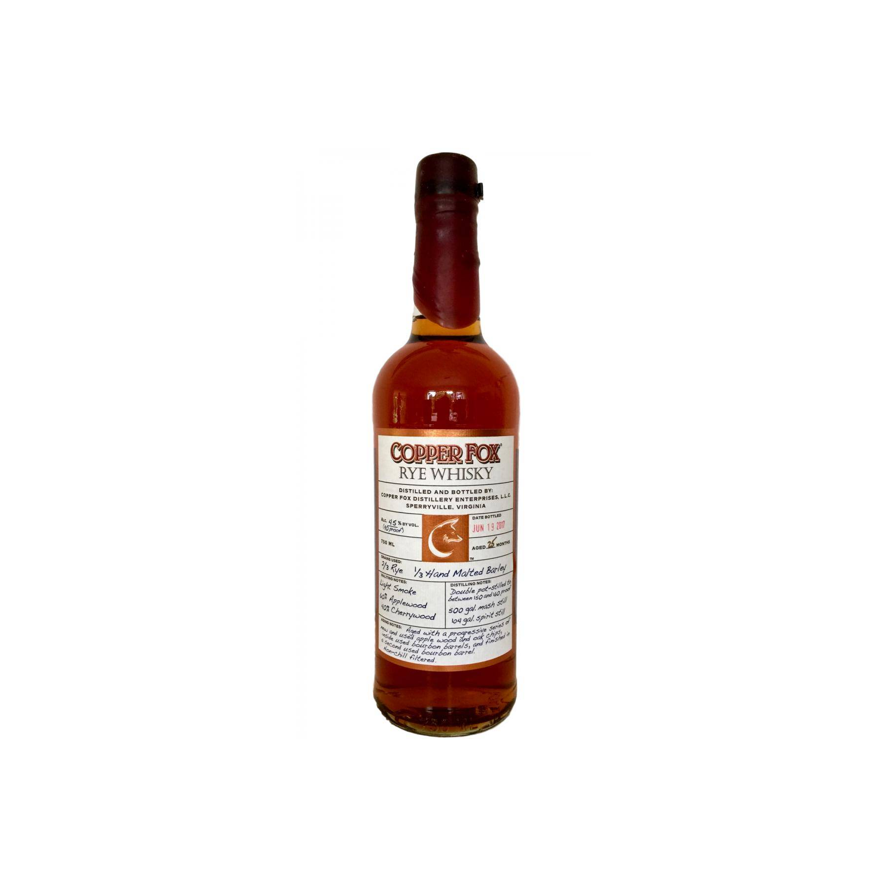 Copper Fox Rye Whisky