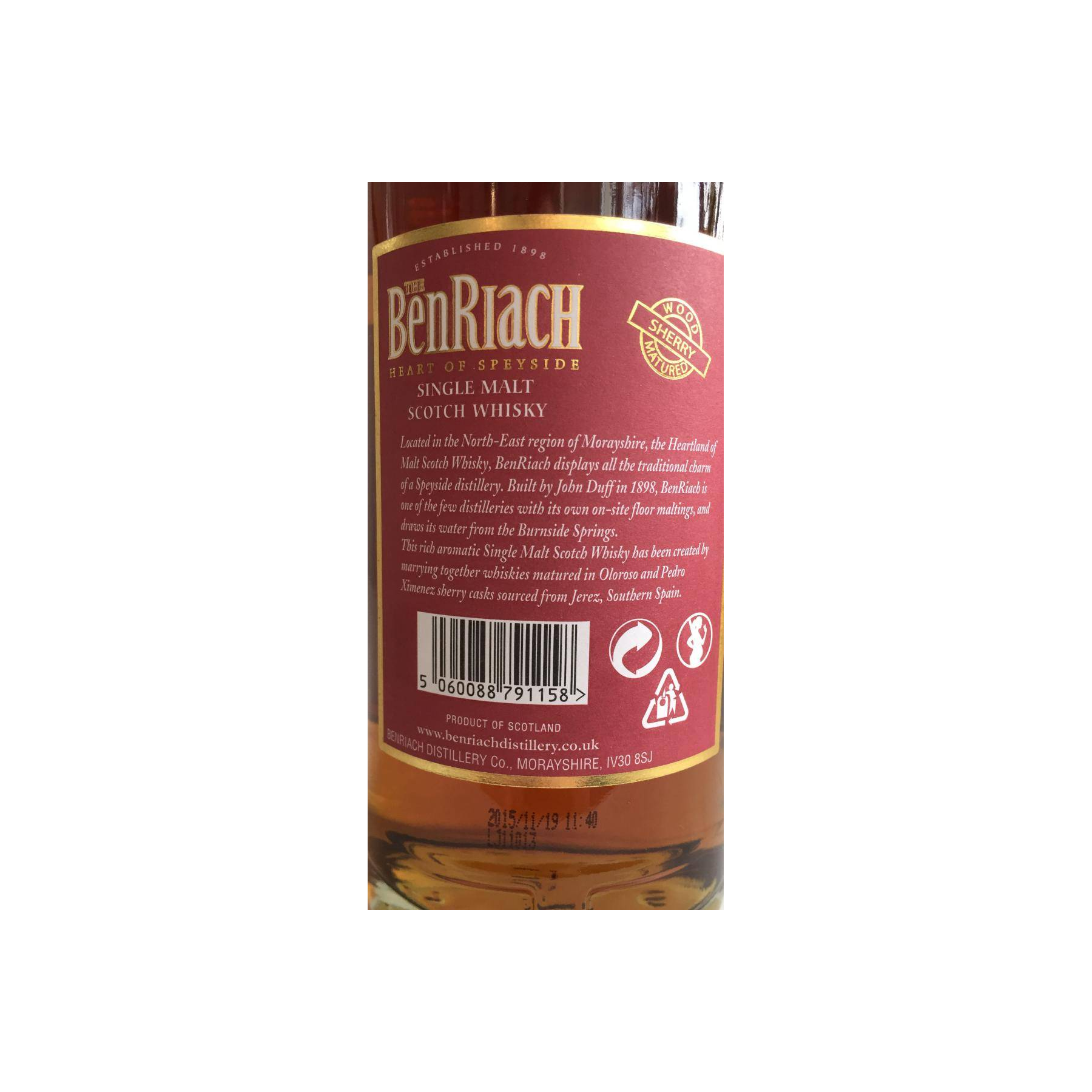 BenRiach 12 Years Single Malt Whisky 3