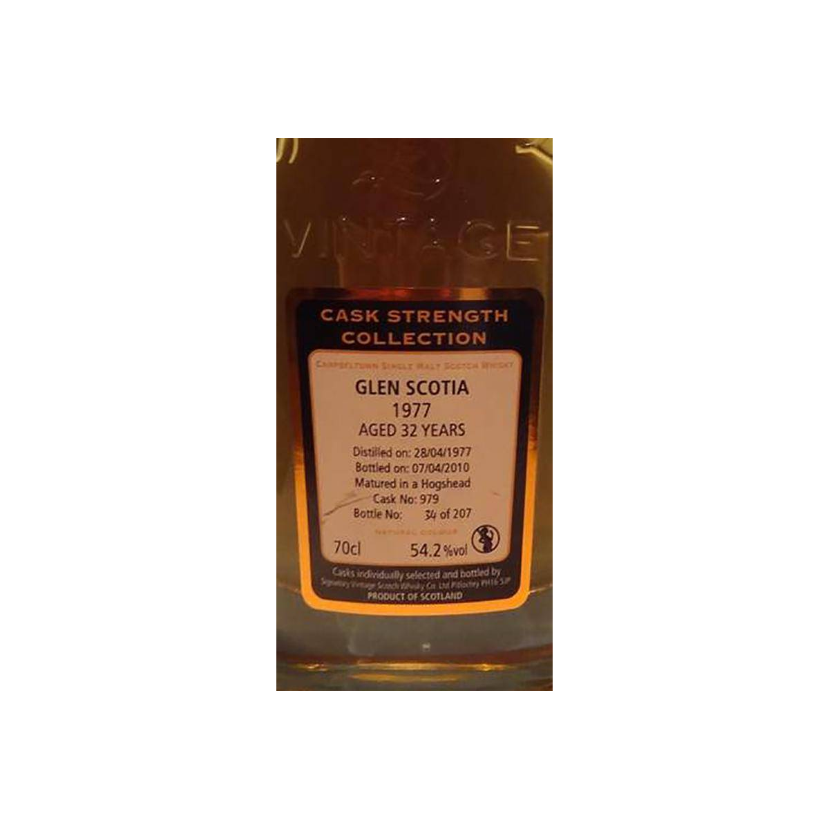Glen Scotia Cask Strength Collection 1977 32 Years Single Malt Whisky