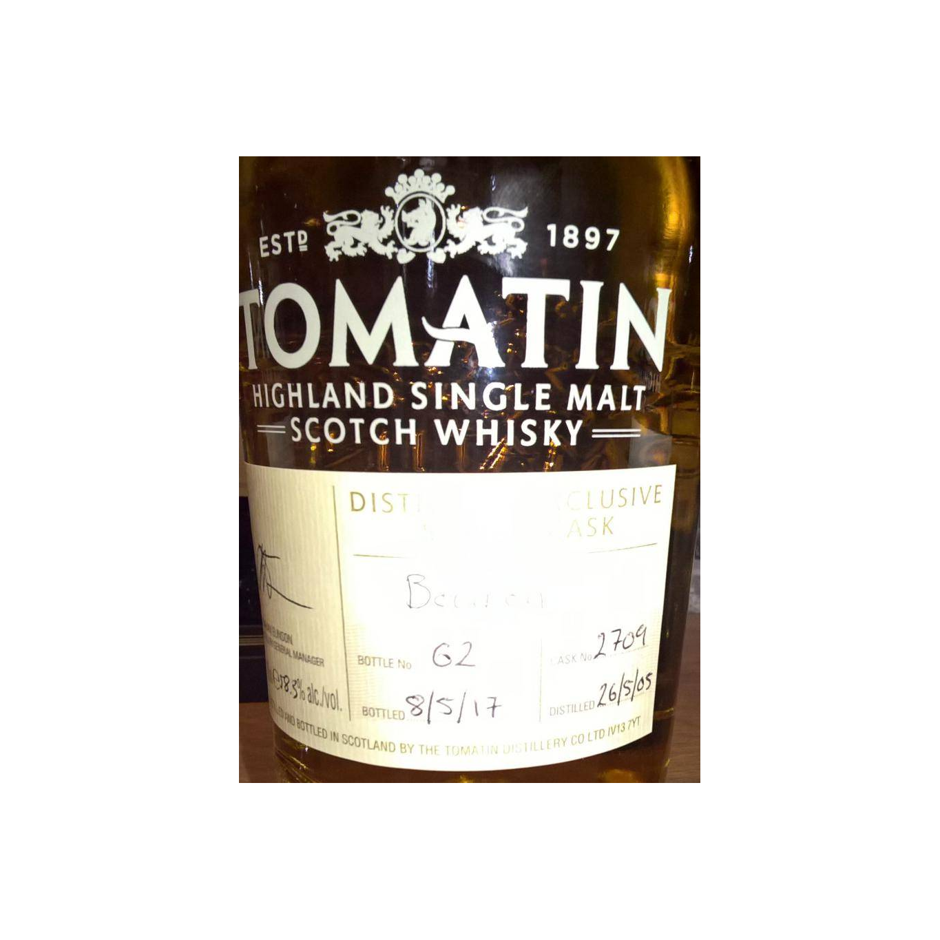 Tomatin 2005 12 Years Single Malt Whisky 2