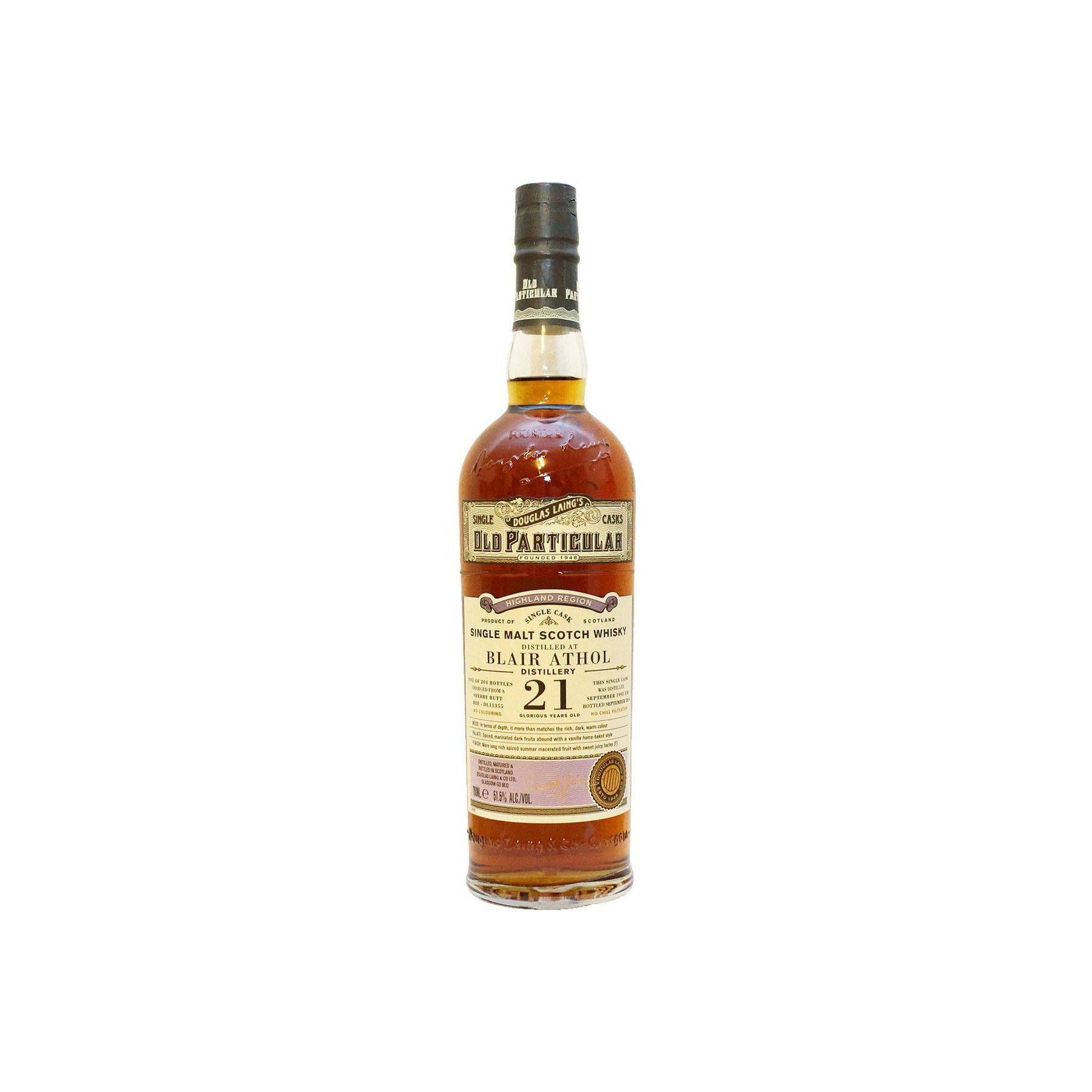 Blair Athol Old Particular 1995 21 Years Single Malt Whisky