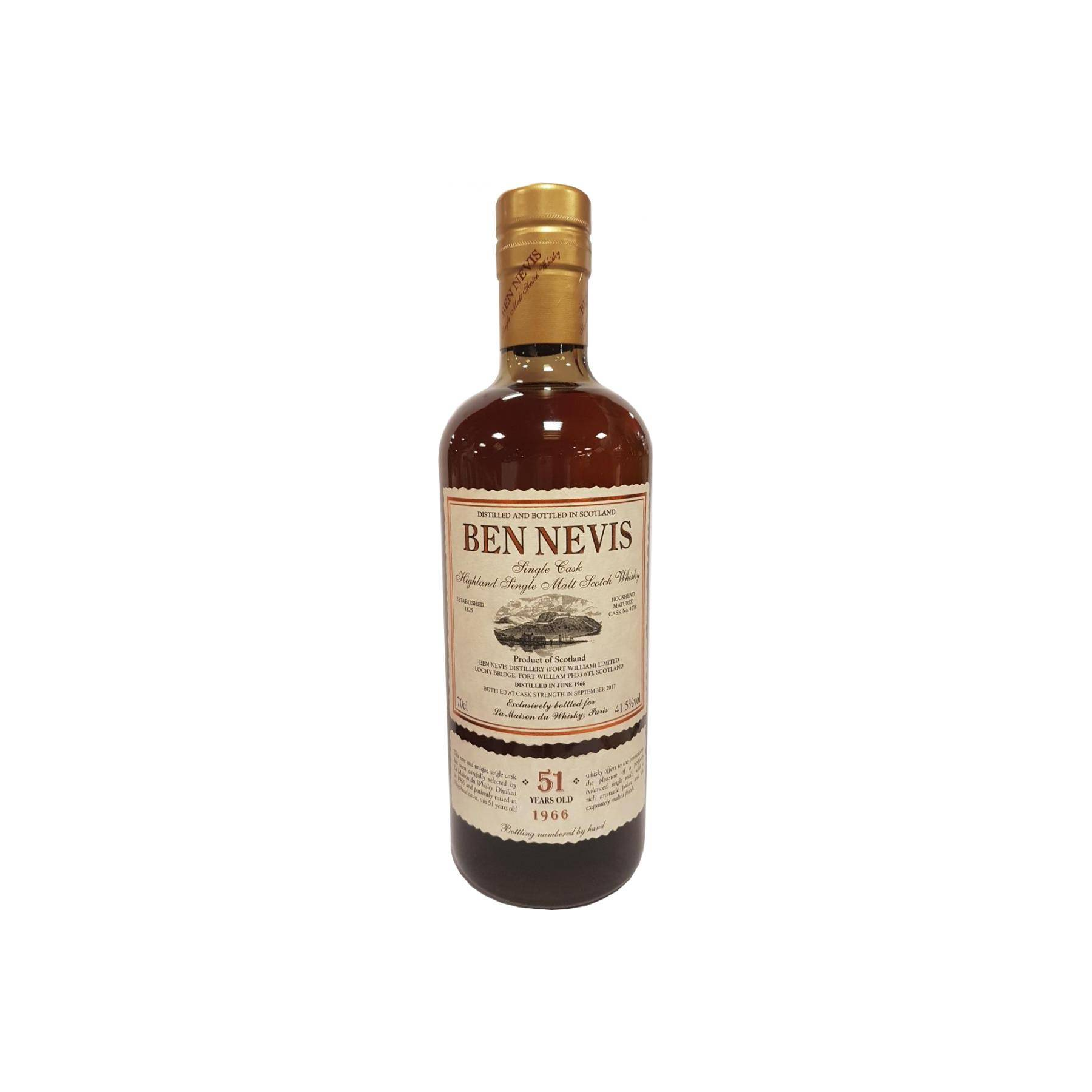 Ben Nevis Single Cask 1966 51 Years Single Malt Whisky