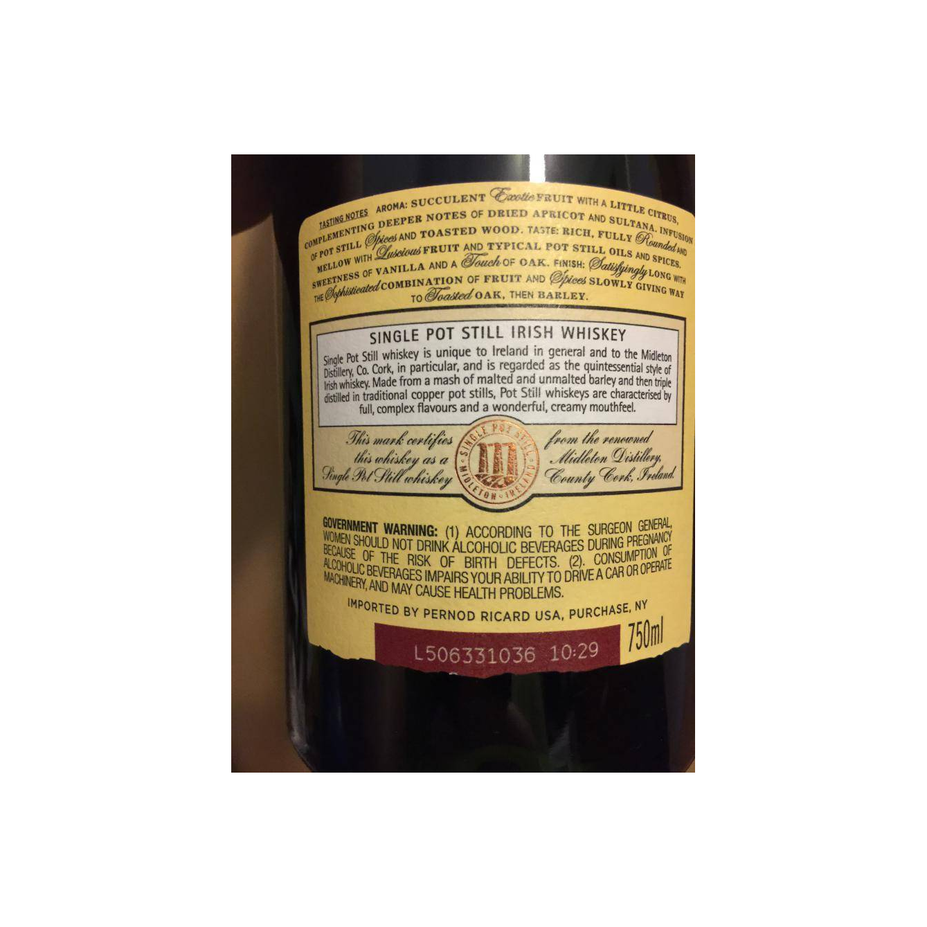 Redbreast Cask Strength Collection 12 Years Single Pot Still Whisky 2
