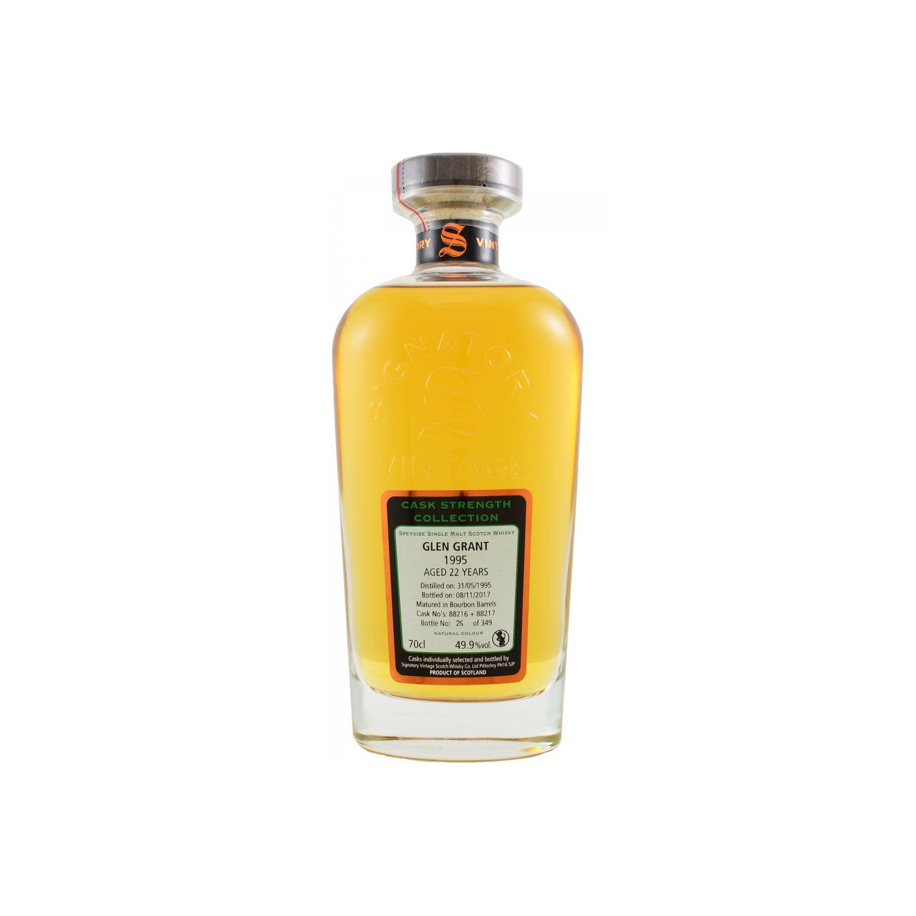 Glen Grant Cask Strength Collection 1995 22 Years Single Malt Whisky