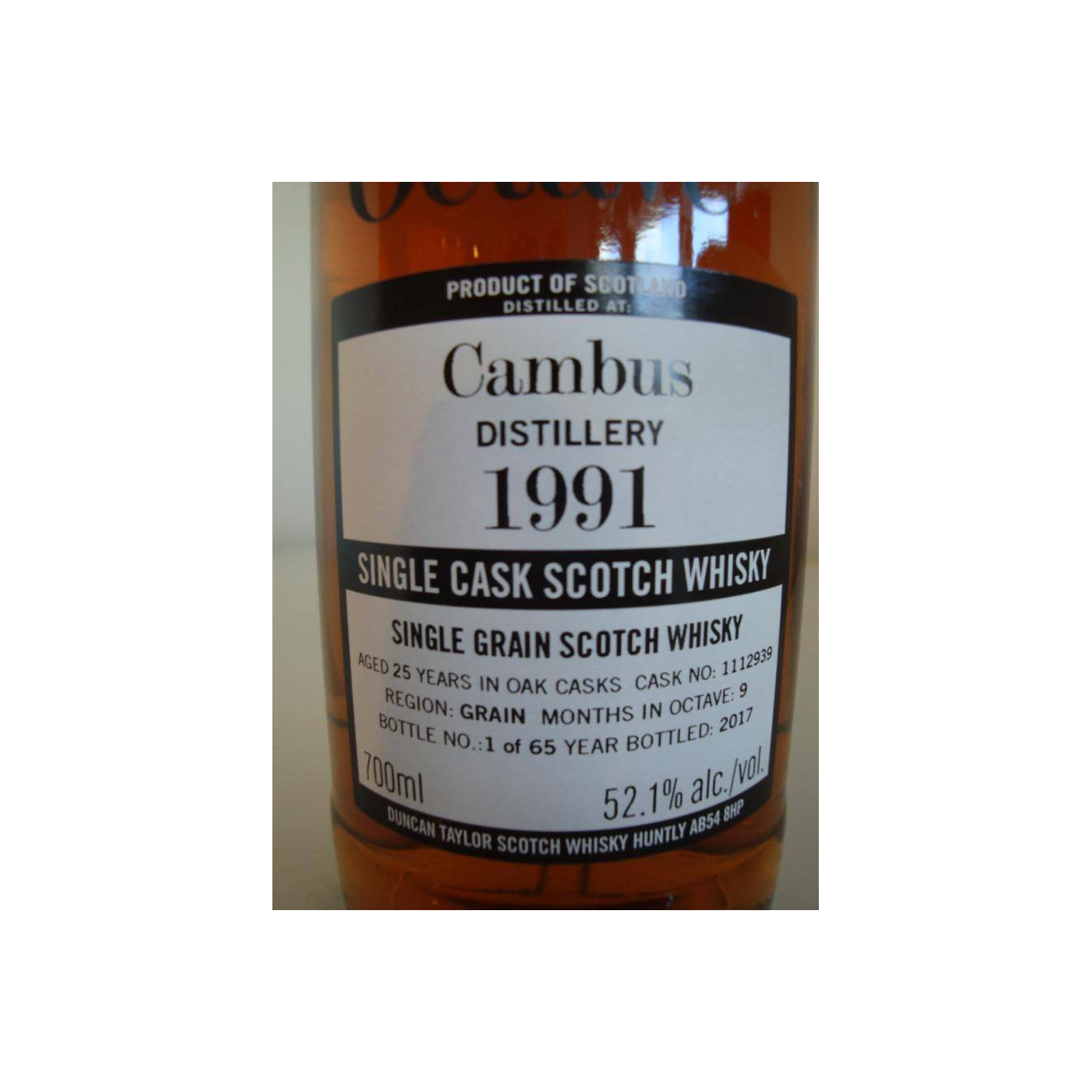 Cambus The Octave 1991 25 Years Single Grain Whisky