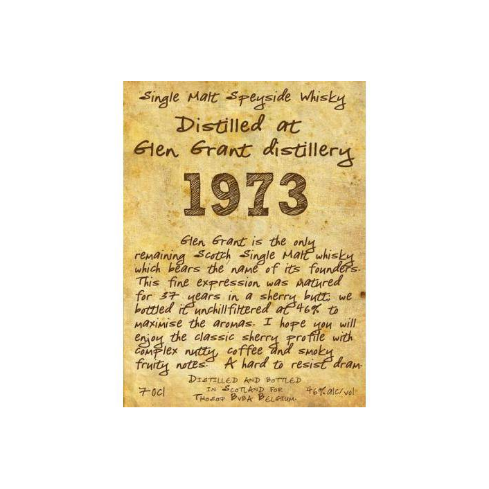 Glen Grant 1973 37 Years Single Malt Whisky 2