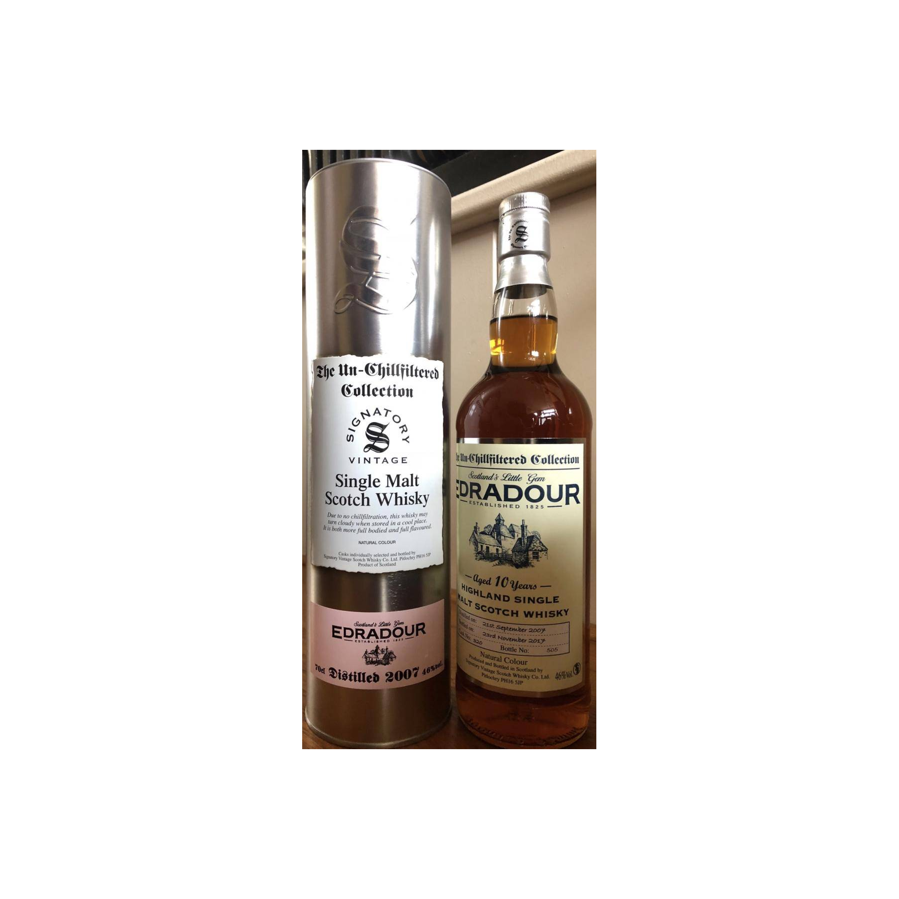 Edradour The Un-Chillfiltered Collection 2007 10 Years Single Malt Whisky 2