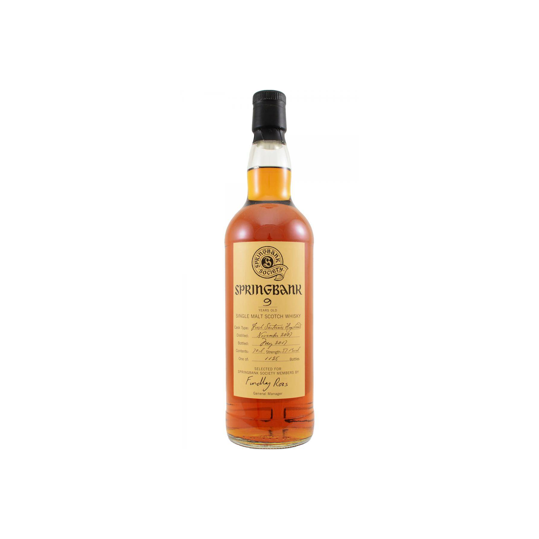 Springbank 2007 9 Years Single Malt Whisky