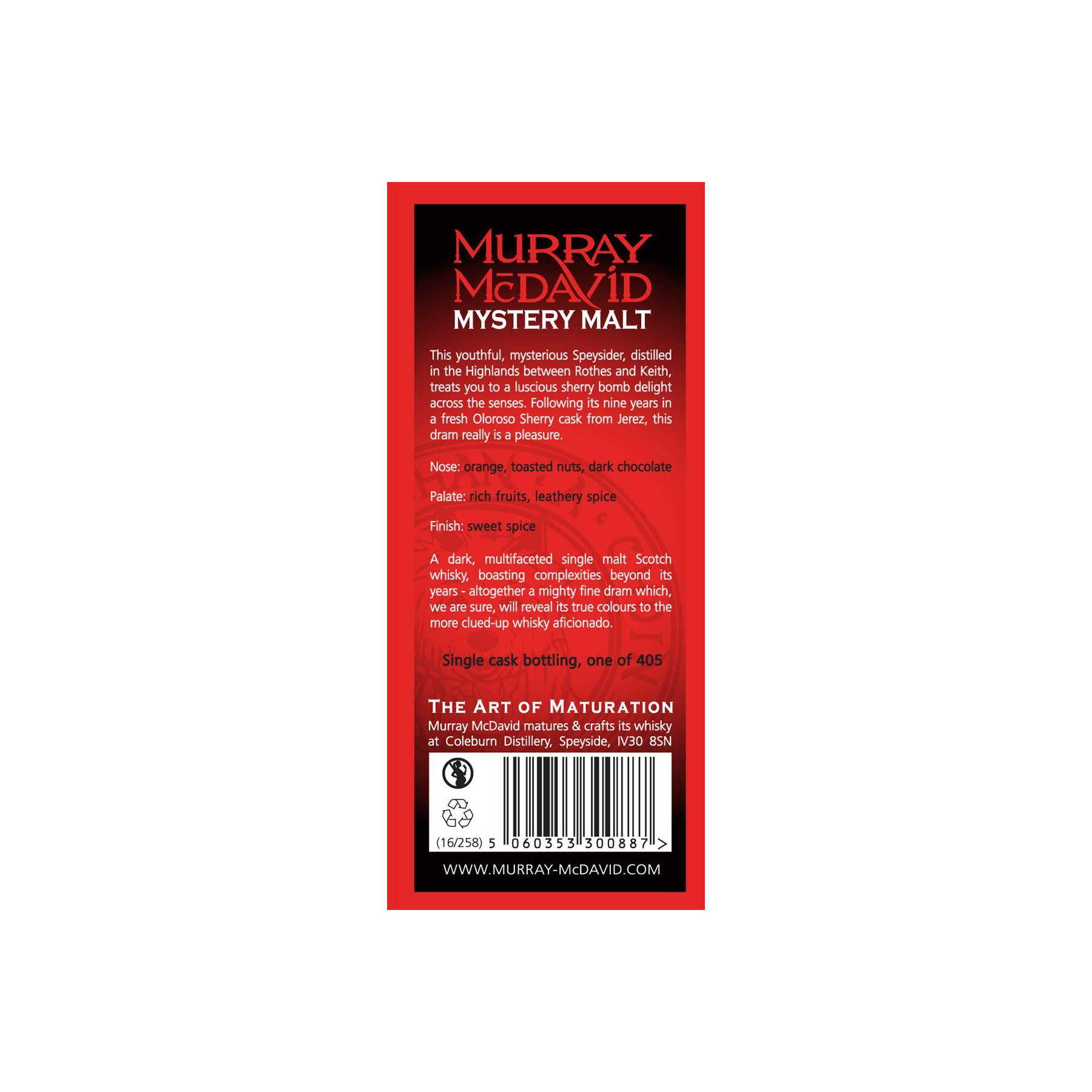 Murray McDavid 2007 9 Years Single Malt Whisky 3