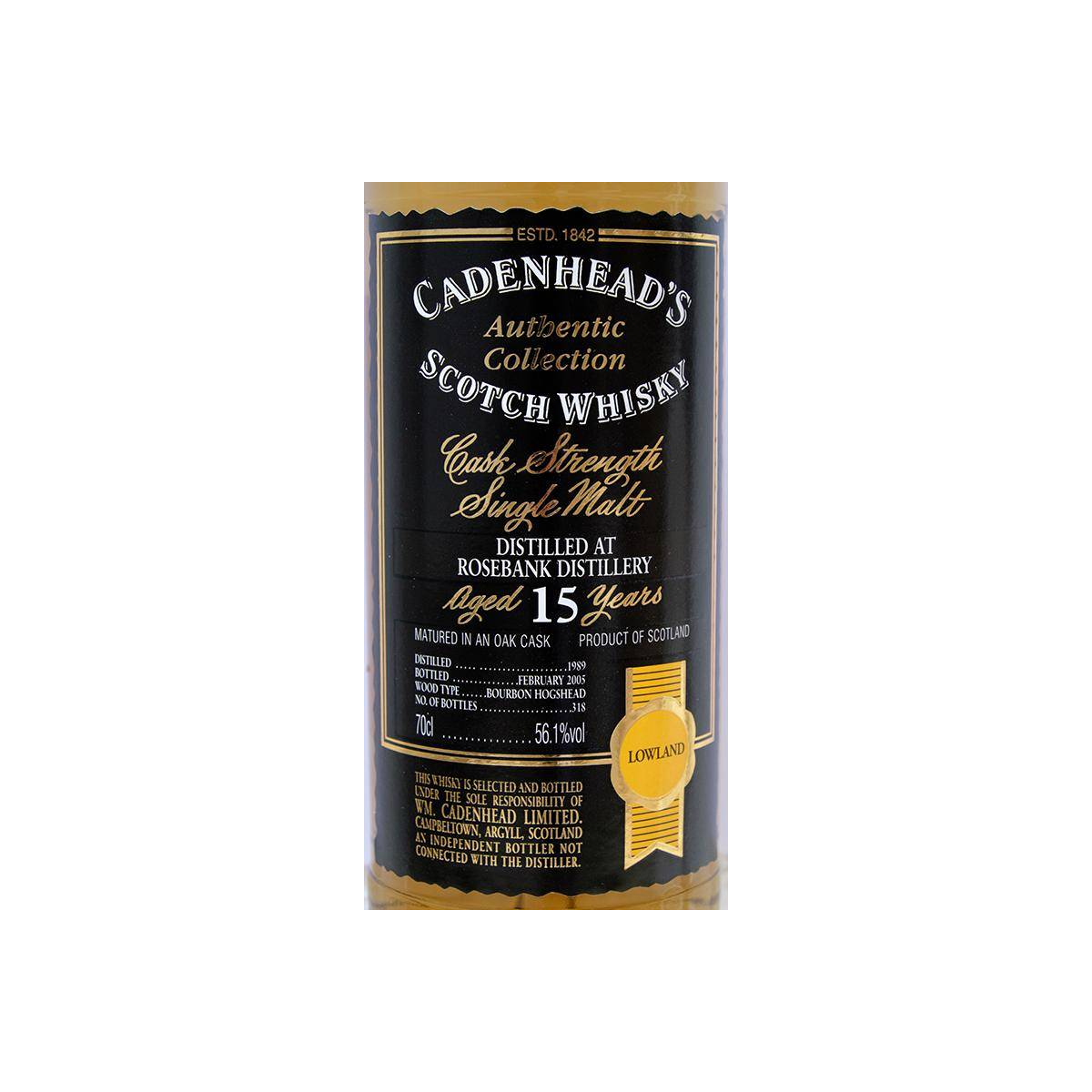 Rosebank Authentic Collection 1989 15 Years Single Malt Whisky