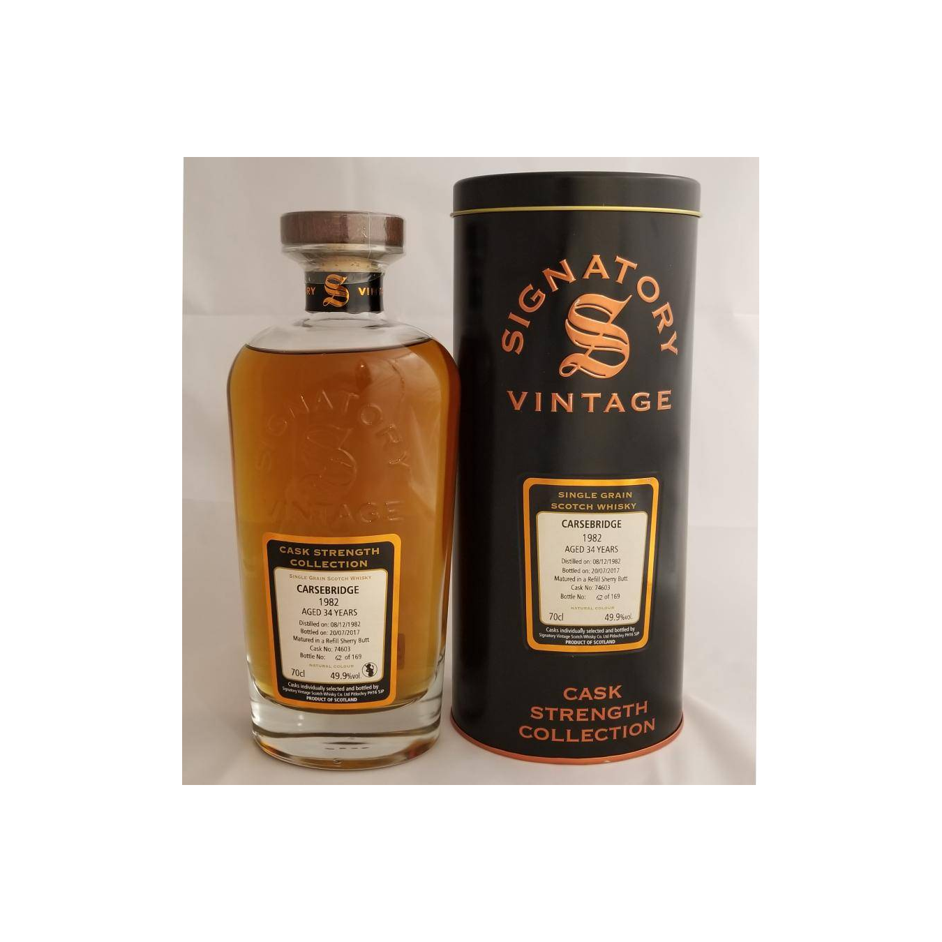 Carsebridge Cask Strength Collection 1982 34 Years Single Grain Whisky 2