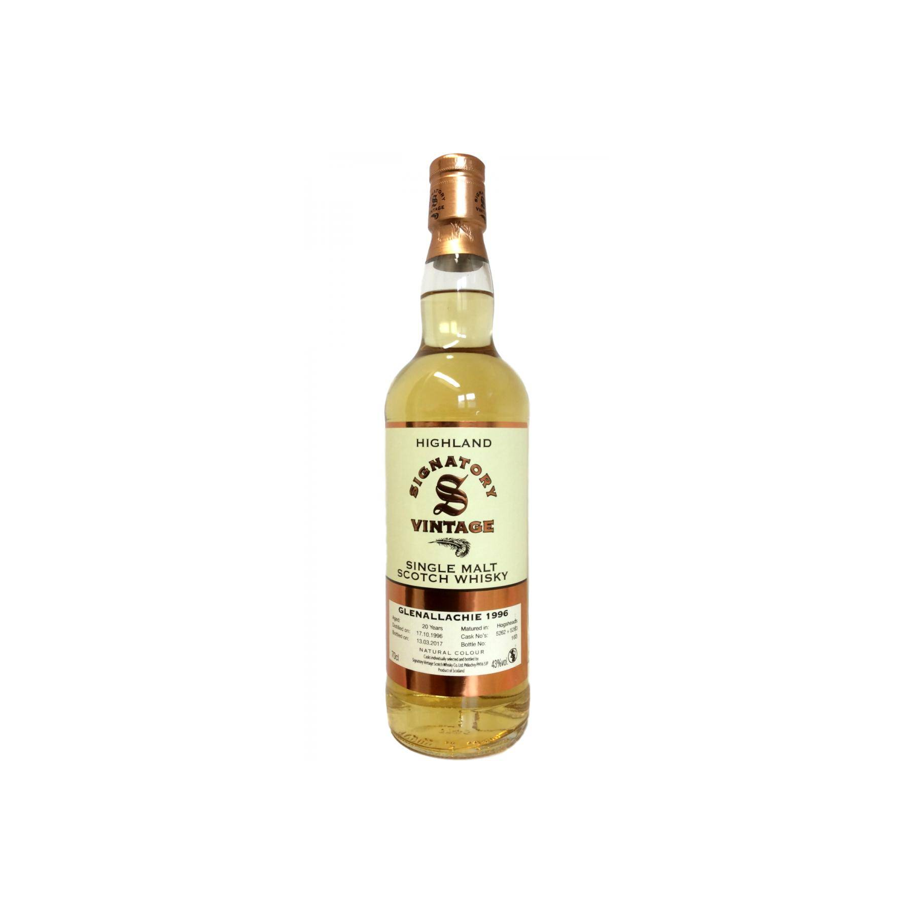 The GlenAllachie Vintage Collection 1996 20 Years Single Malt Whisky