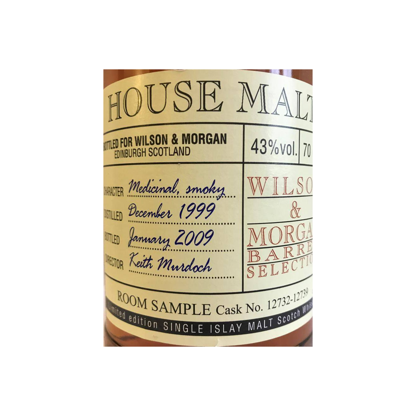Wilson & Morgan 1999 9 Years Single Malt Whisky 2