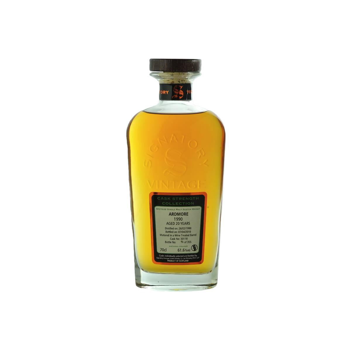 Ardmore Cask Strength Collection 1990 20 Years Single Malt Whisky