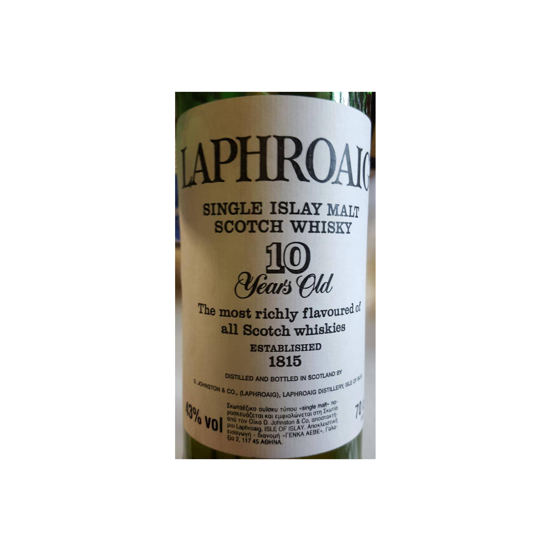 Laphroaig 10 Years Single Malt Whisky