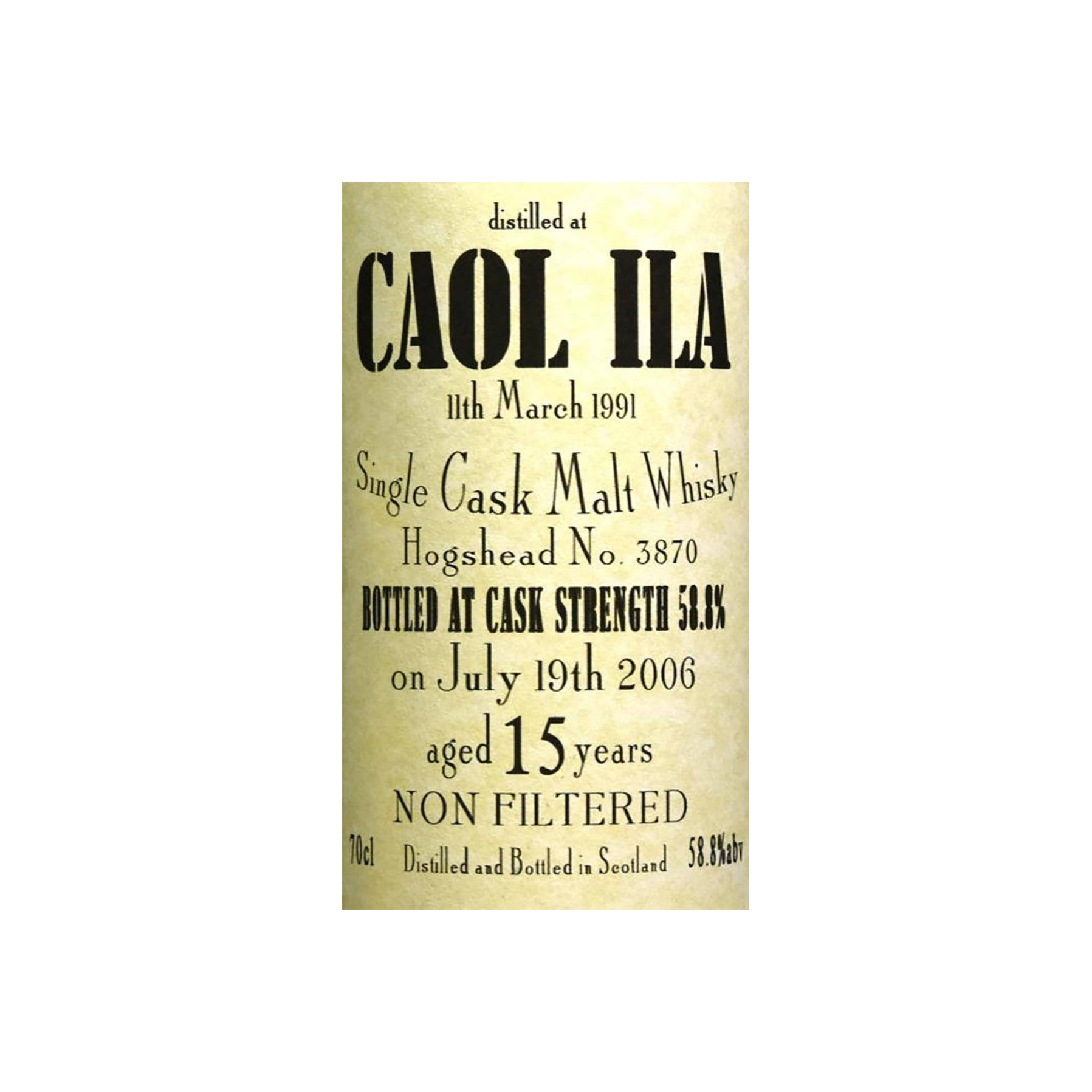 Caol Ila 1991 15 Years Single Malt Whisky 2