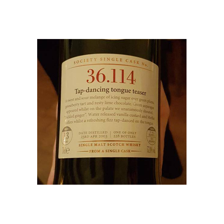 The Scotch Malt Whisky Society 2003 13 Years Single Malt Whisky