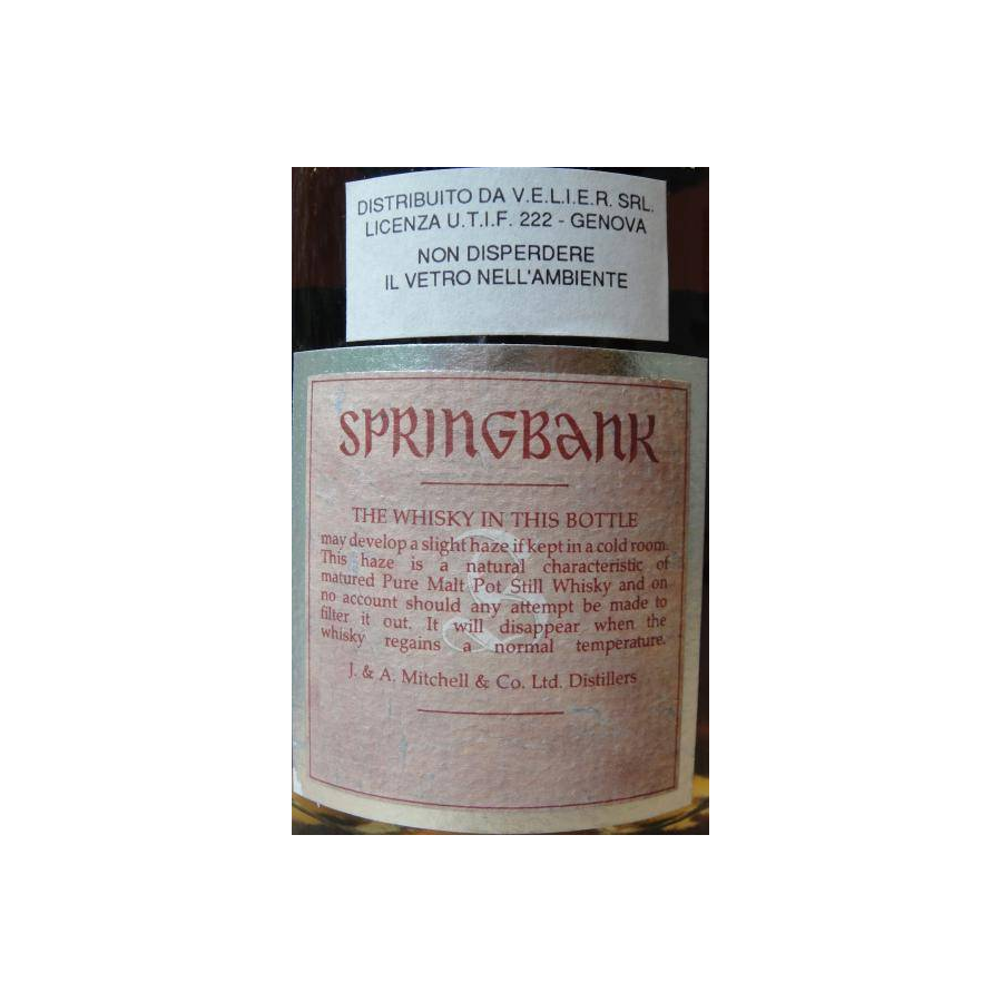 Springbank 25 Years Single Malt Whisky 2