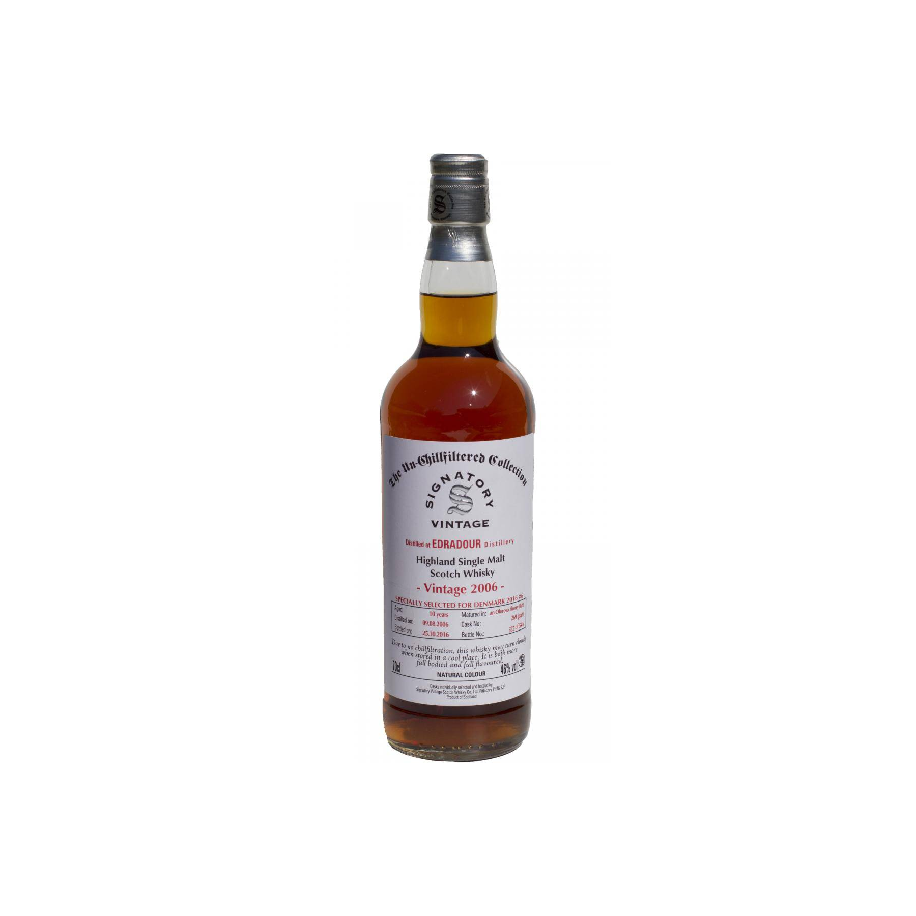 Edradour The Un-Chillfiltered Collection 2006 10 Years Single Malt Whisky