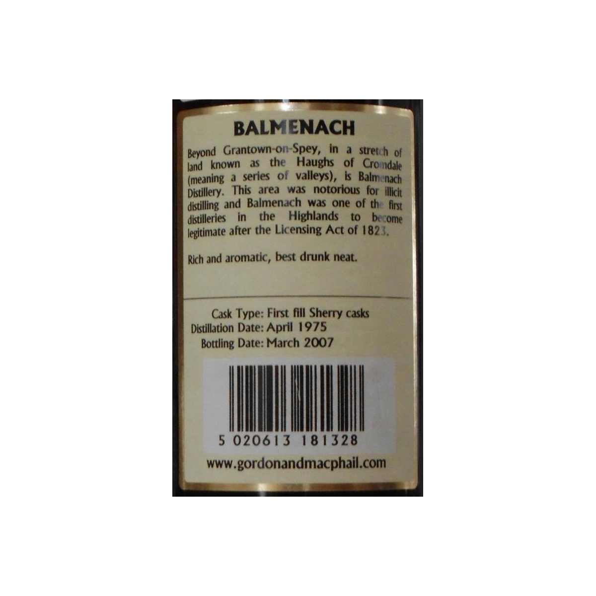 Balmenach Connoisseurs Choice 1975 31 Years Single Malt Whisky 2