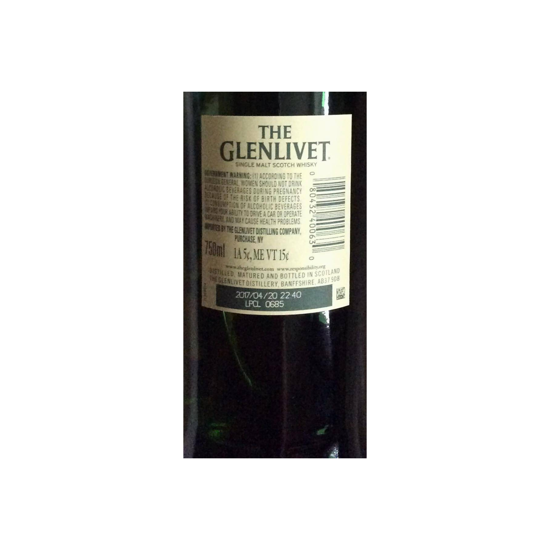 The Glenlivet 12 Years Single Malt Whisky