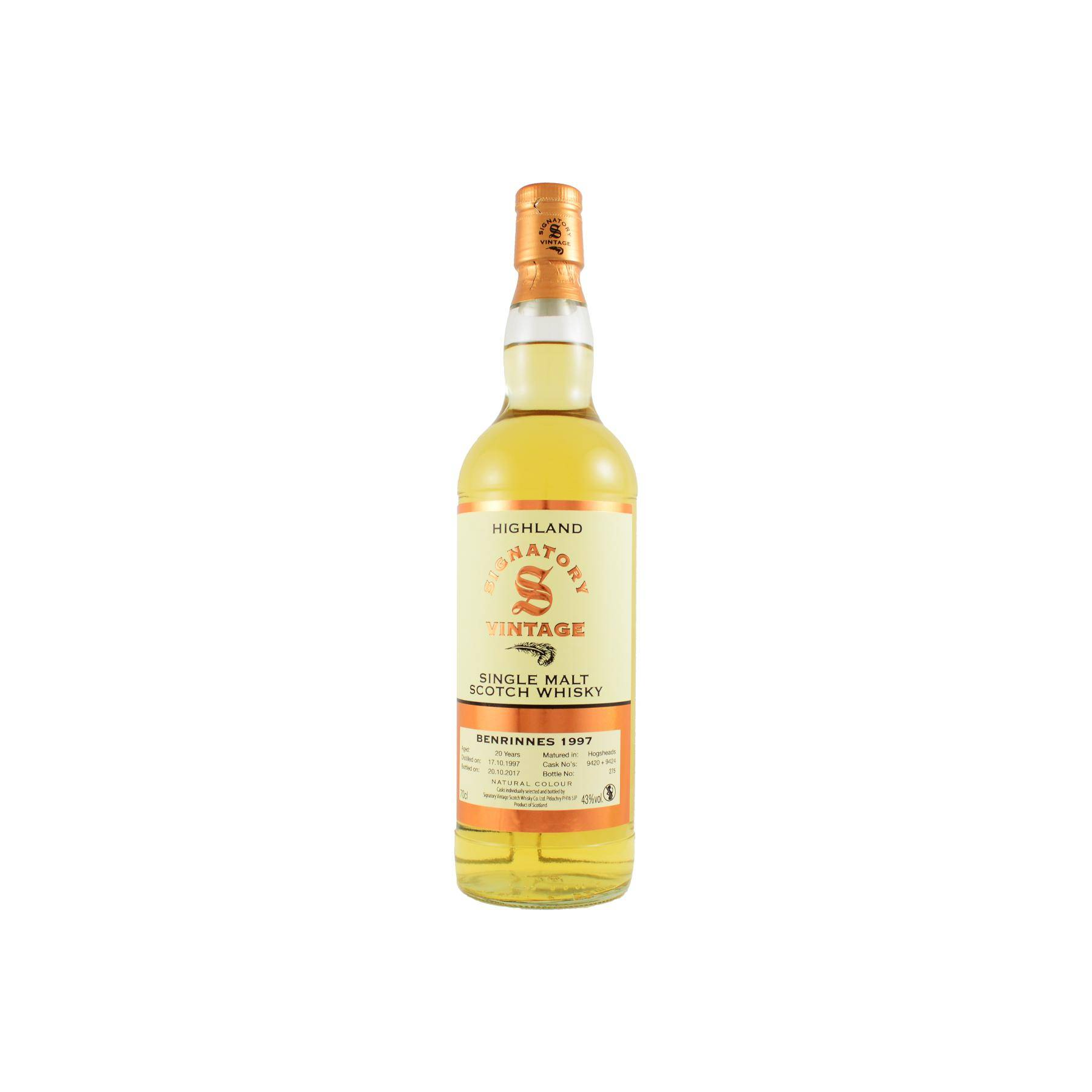 Benrinnes Vintage Collection 1997 20 Years Single Malt Whisky