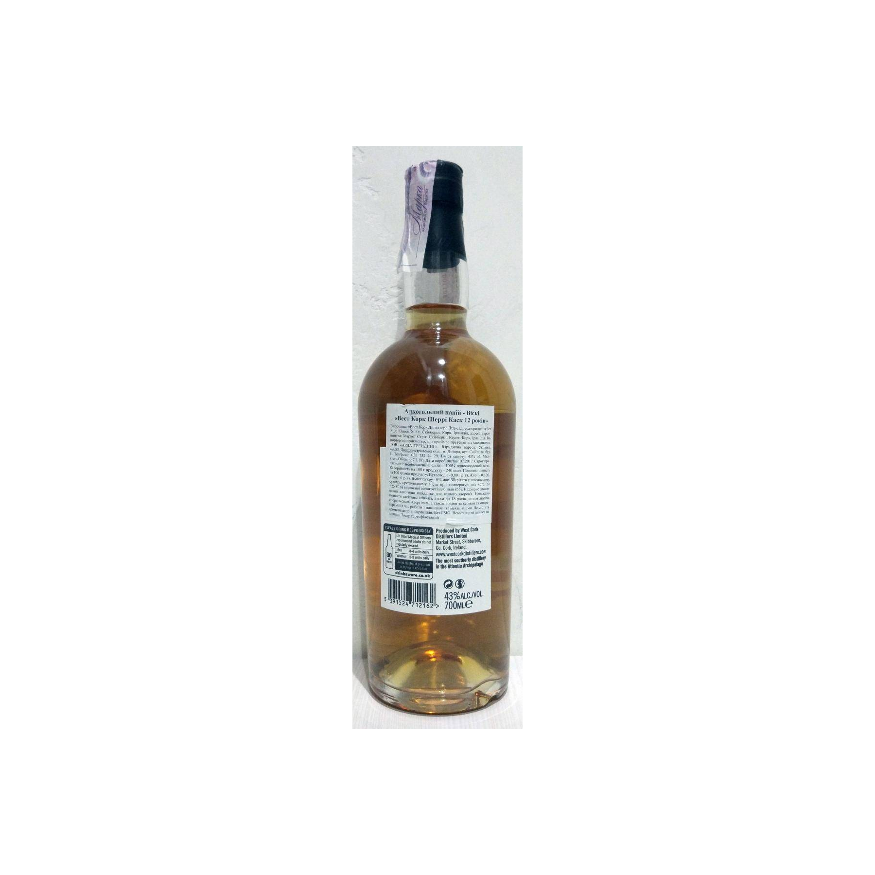 West Cork 12 Years Single Malt Whisky 2