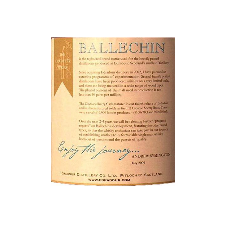 Ballechin 2002 7 Years Single Malt Whisky 3