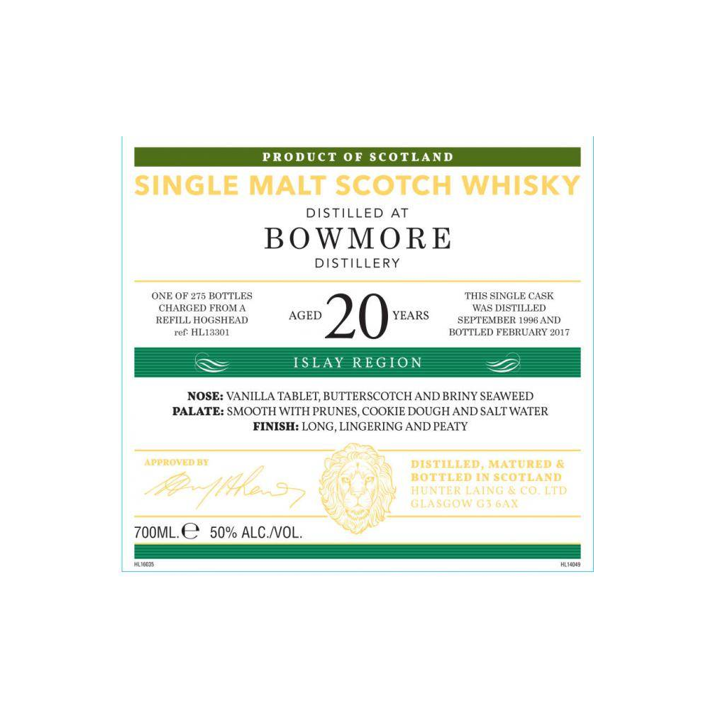 Bowmore Old Malt Cask 1996 20 Years Single Malt Whisky 2