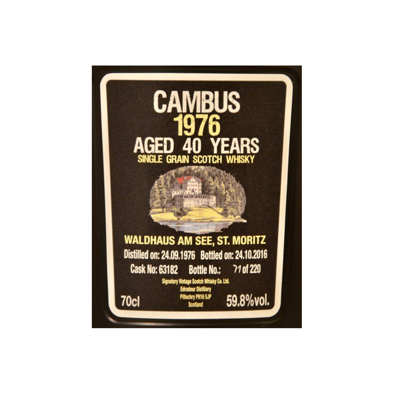 Cambus Cask Strength Collection 1976 40 Years Single Grain Whisky 2