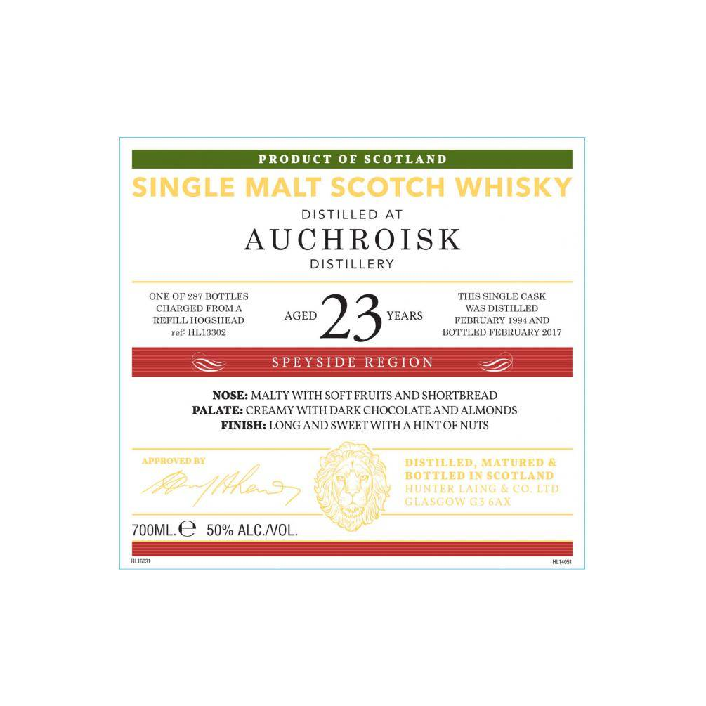 Auchroisk Old Malt Cask 1994 23 Years Single Malt Whisky 2