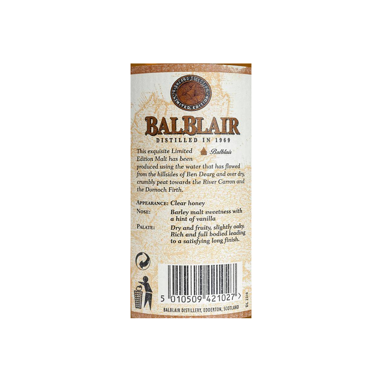 Balblair 1969 31 Years Single Malt Whisky 3