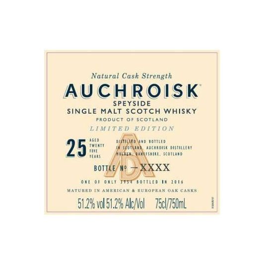 Auchroisk 25 Years Single Malt Whisky 2