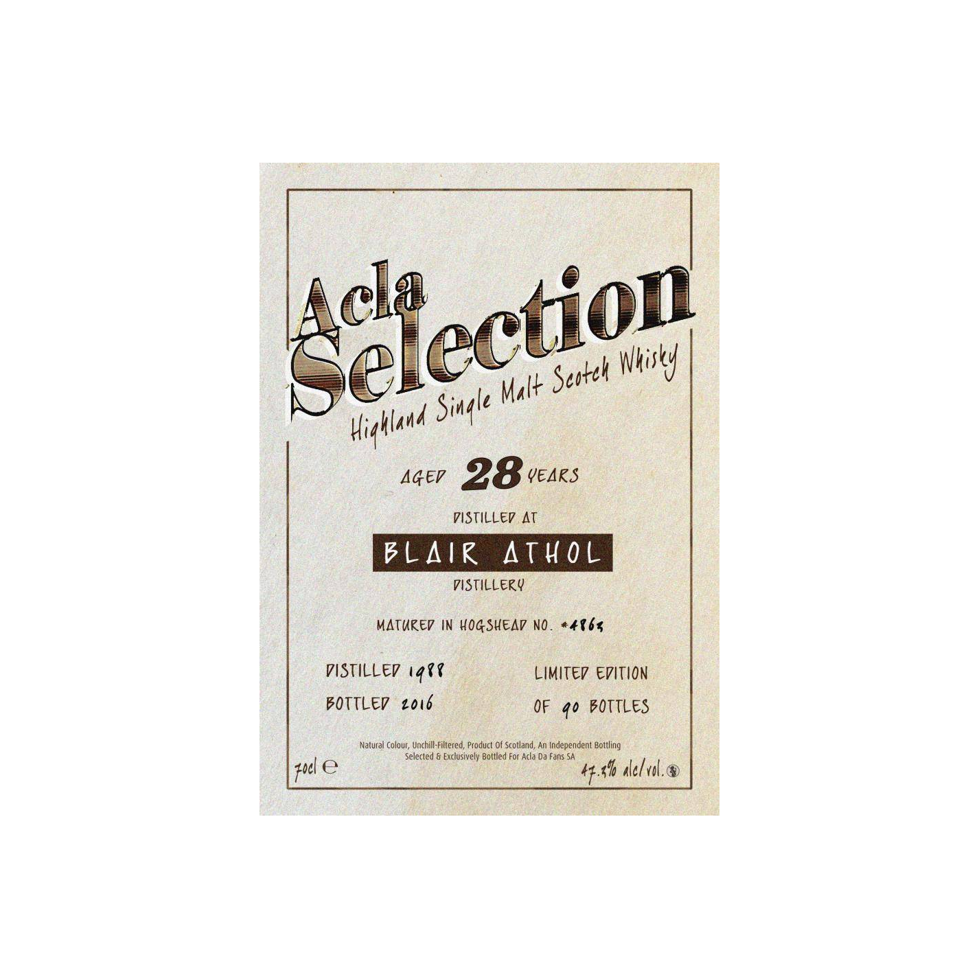 Blair Athol 1988 28 Years Single Malt Whisky 2